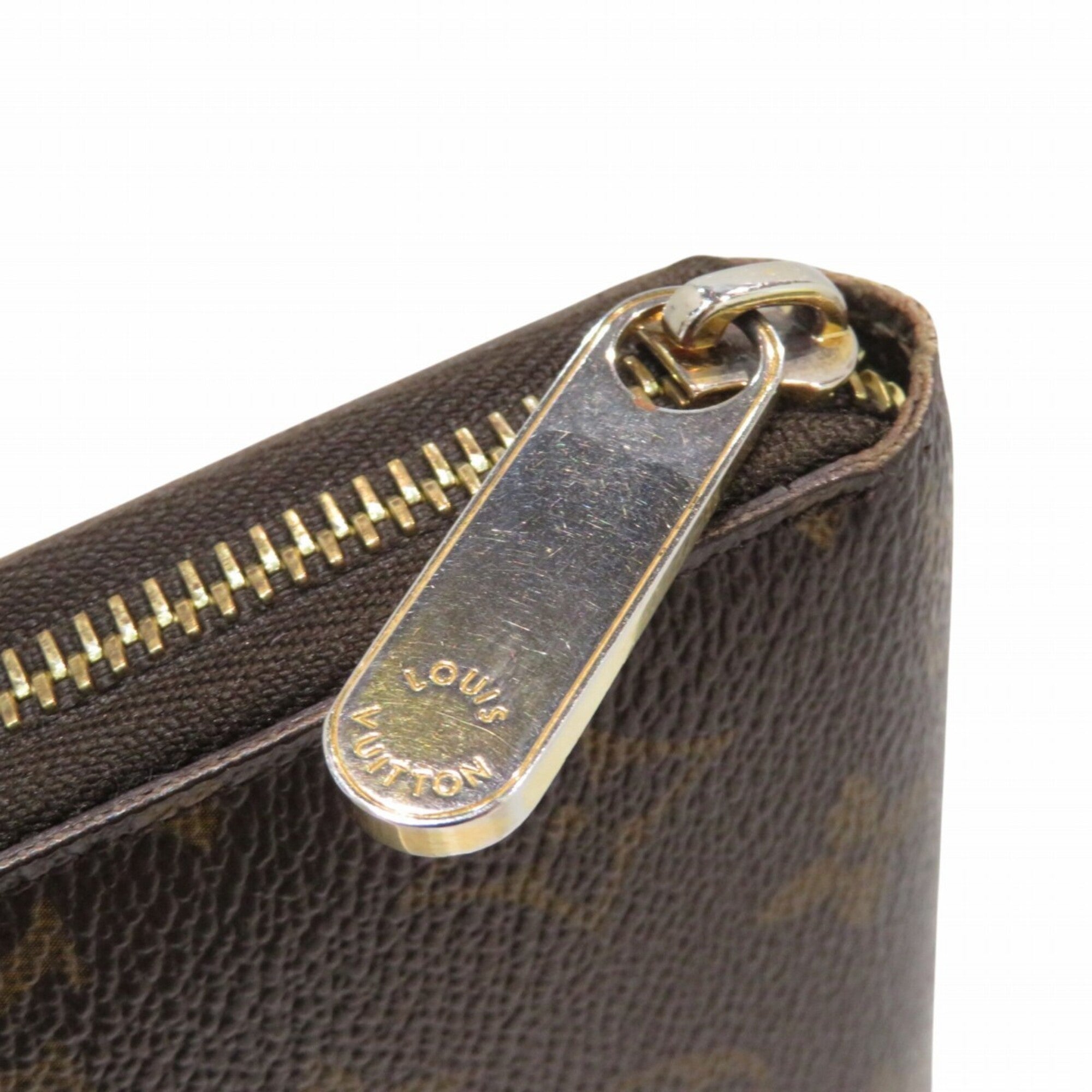Louis Vuitton Monogram Brown Pvc Long Wallet (Bi-Fold) (Pre-Owned)