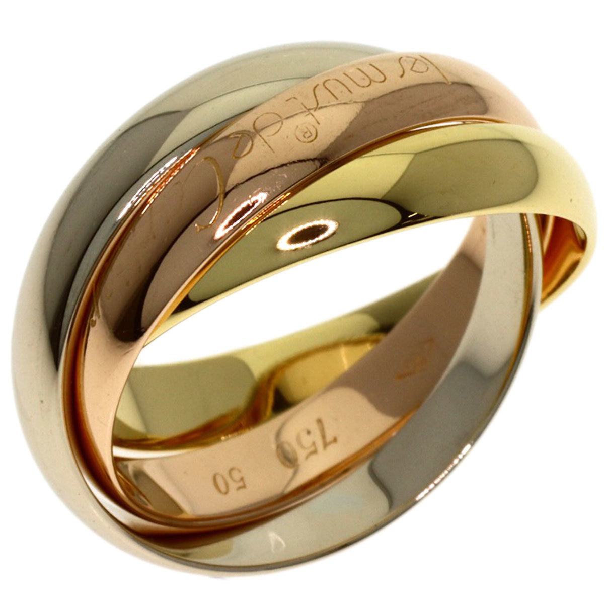 Cartier Yellow Gold (18K) Pink Gold (18K) White Gold (18K) Band Ring (Pre-Owned)