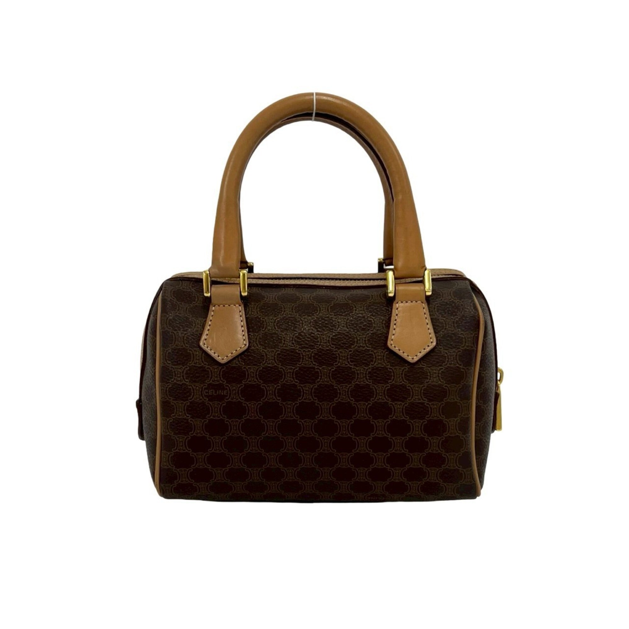 Celine Brown Pvc Leather Handbag Shoulder Bag (Pre-Owned)