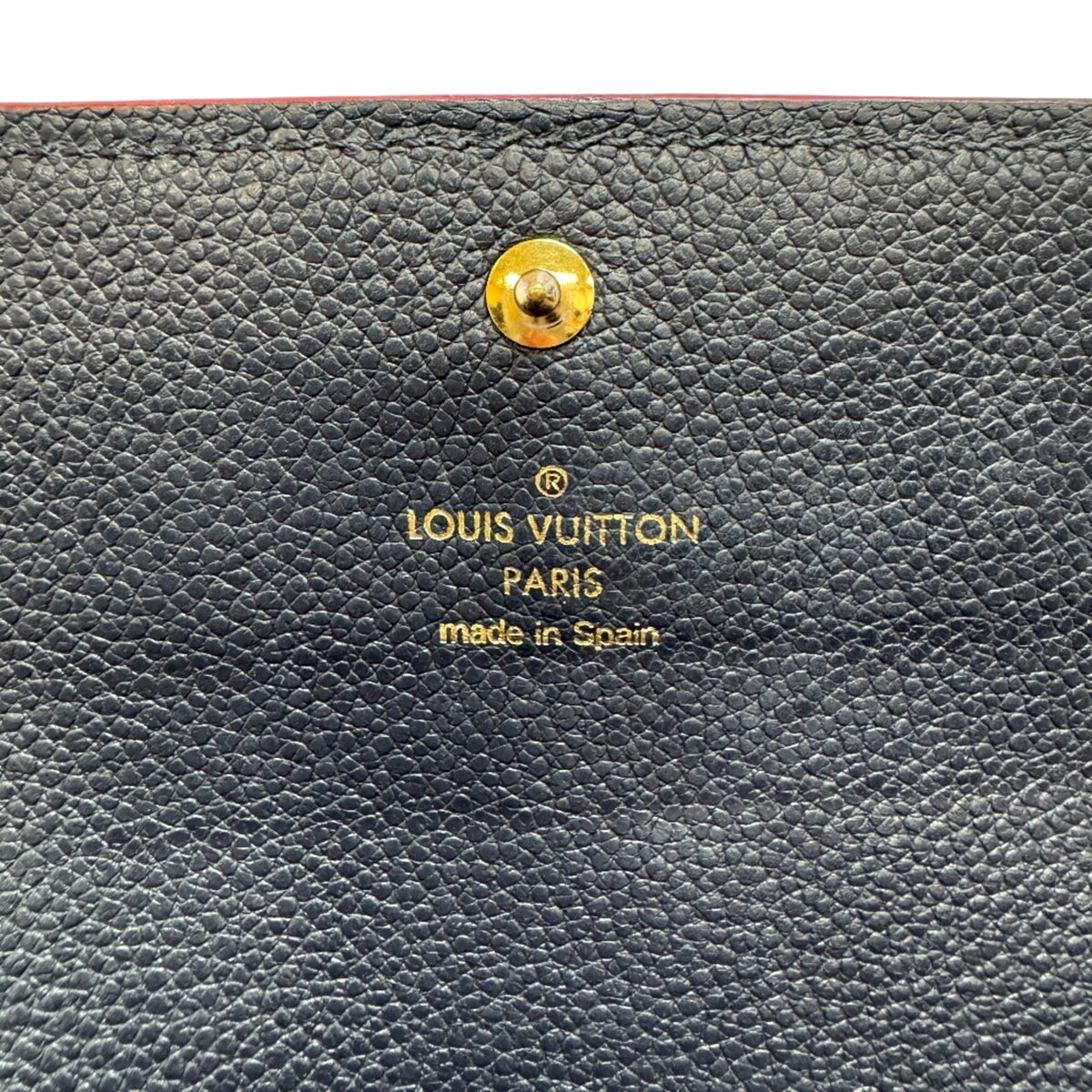 Louis Vuitton Monogram Empreinte Navy Leather Long Wallet (Bi-Fold) (Pre-Owned)