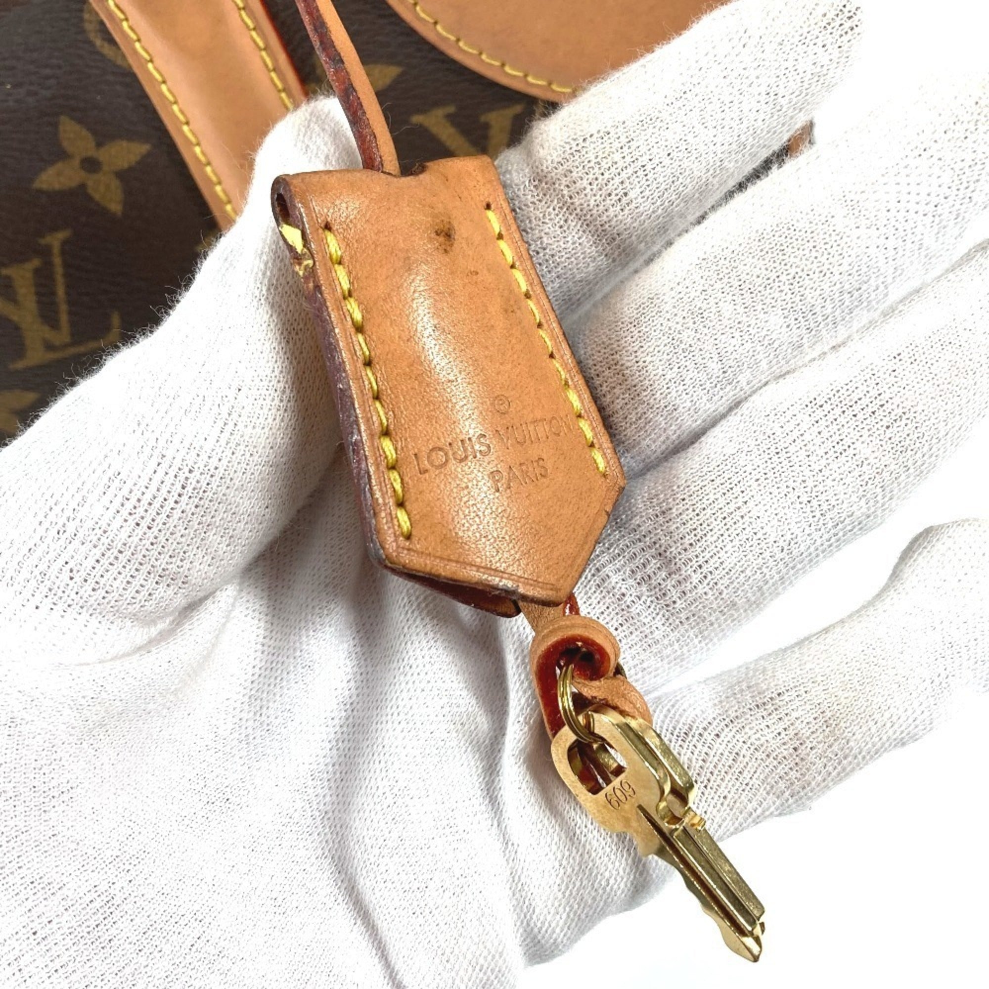 Louis Vuitton Brown Monogram Boston Bag Handbag Shoulder Bag (Pre-Owned)