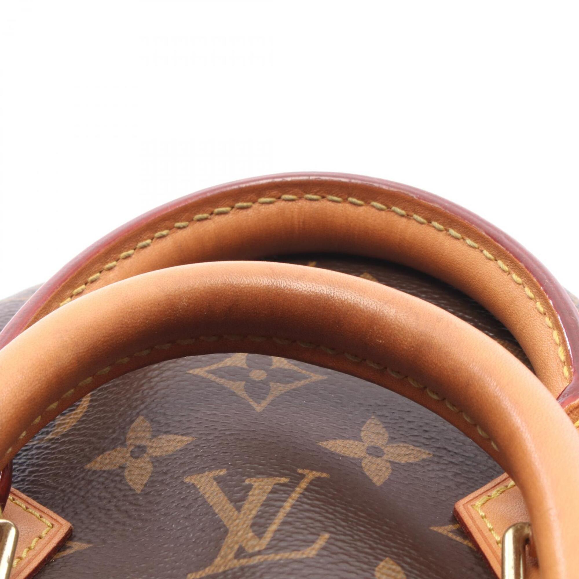 Louis Vuitton Brown Pvc Coated Canvas Leather Handbag (Pre-Owned)