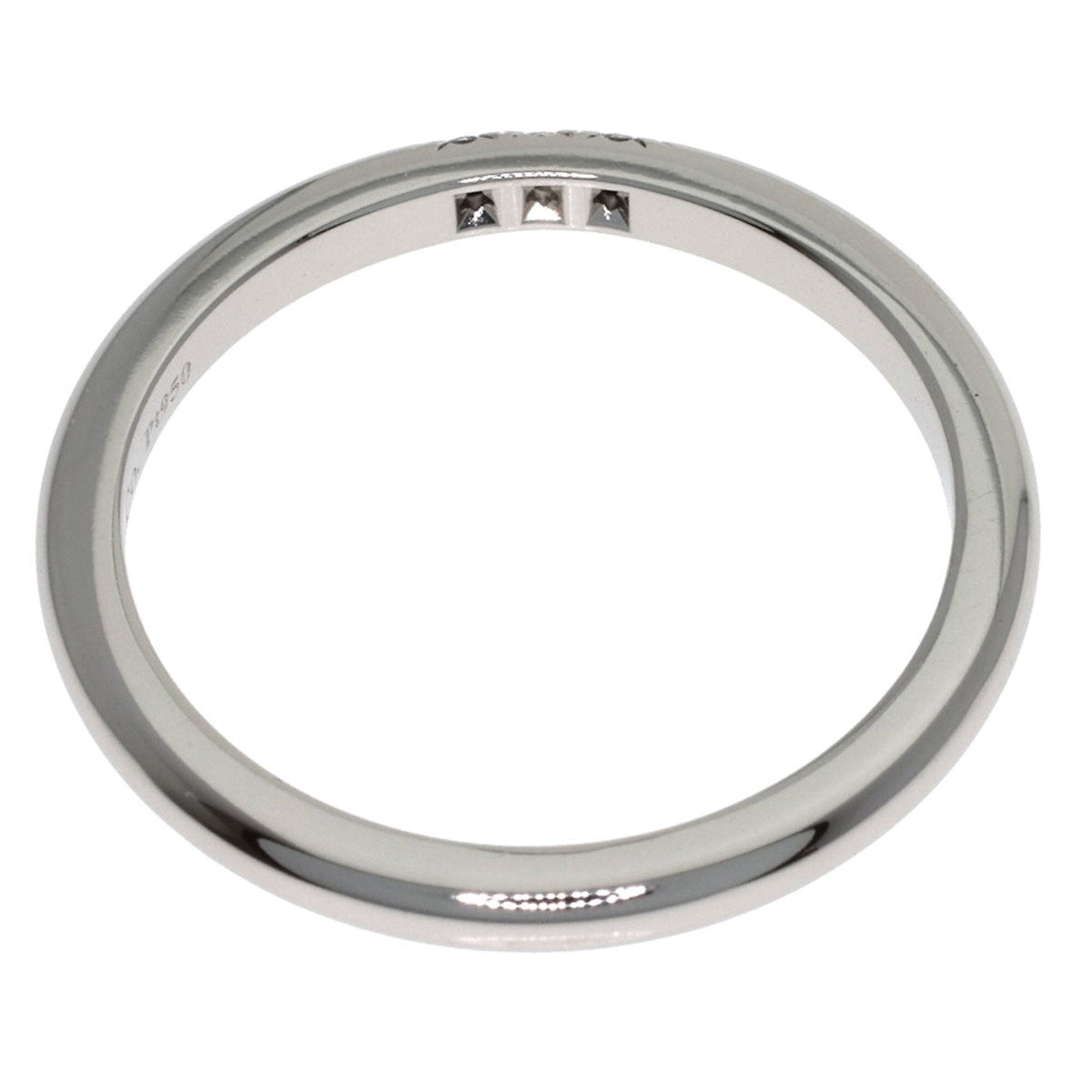 Tiffany Silver Platinum 950 Band Ring (Pre-Owned)