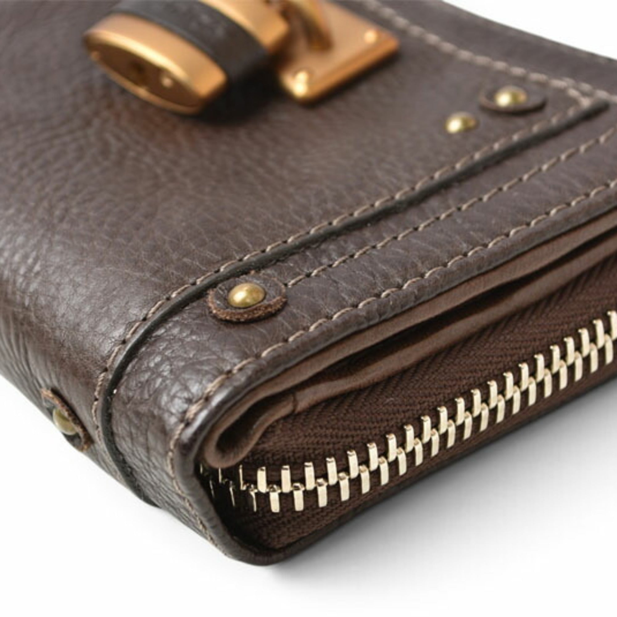 Chloé Paddington Brown Leather Wallet (Bi-Fold) (Pre-Owned)
