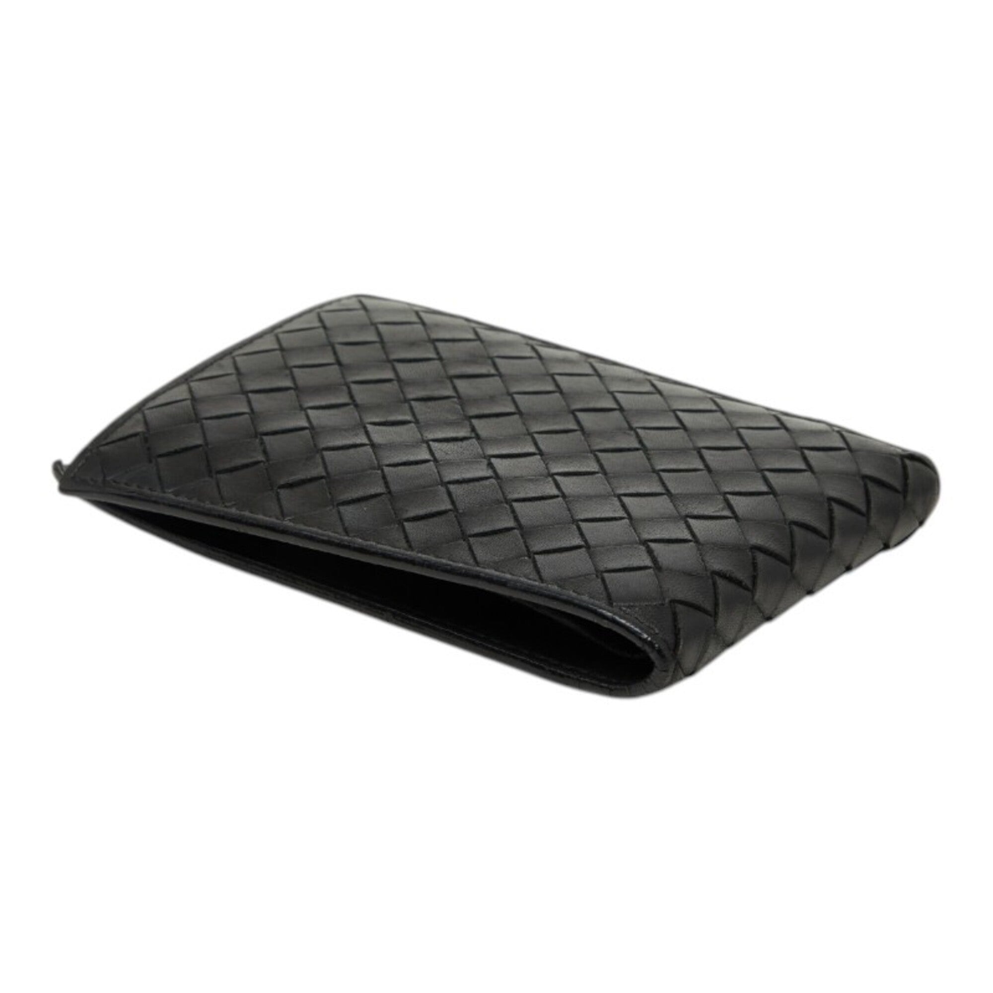 Bottega Veneta Black Intrecciato Wallet (Bi-Fold) (Pre-Owned)