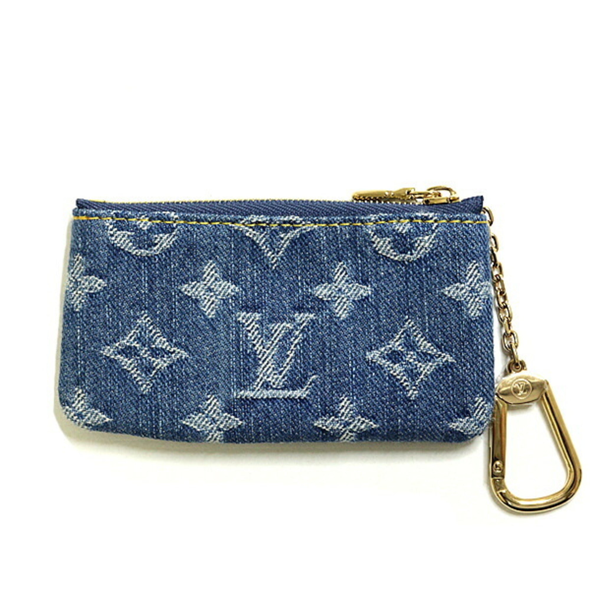 Louis Vuitton Monogram Denim Blue Monogram Denim Coin Purse/Coin Case (Pre-Owned)