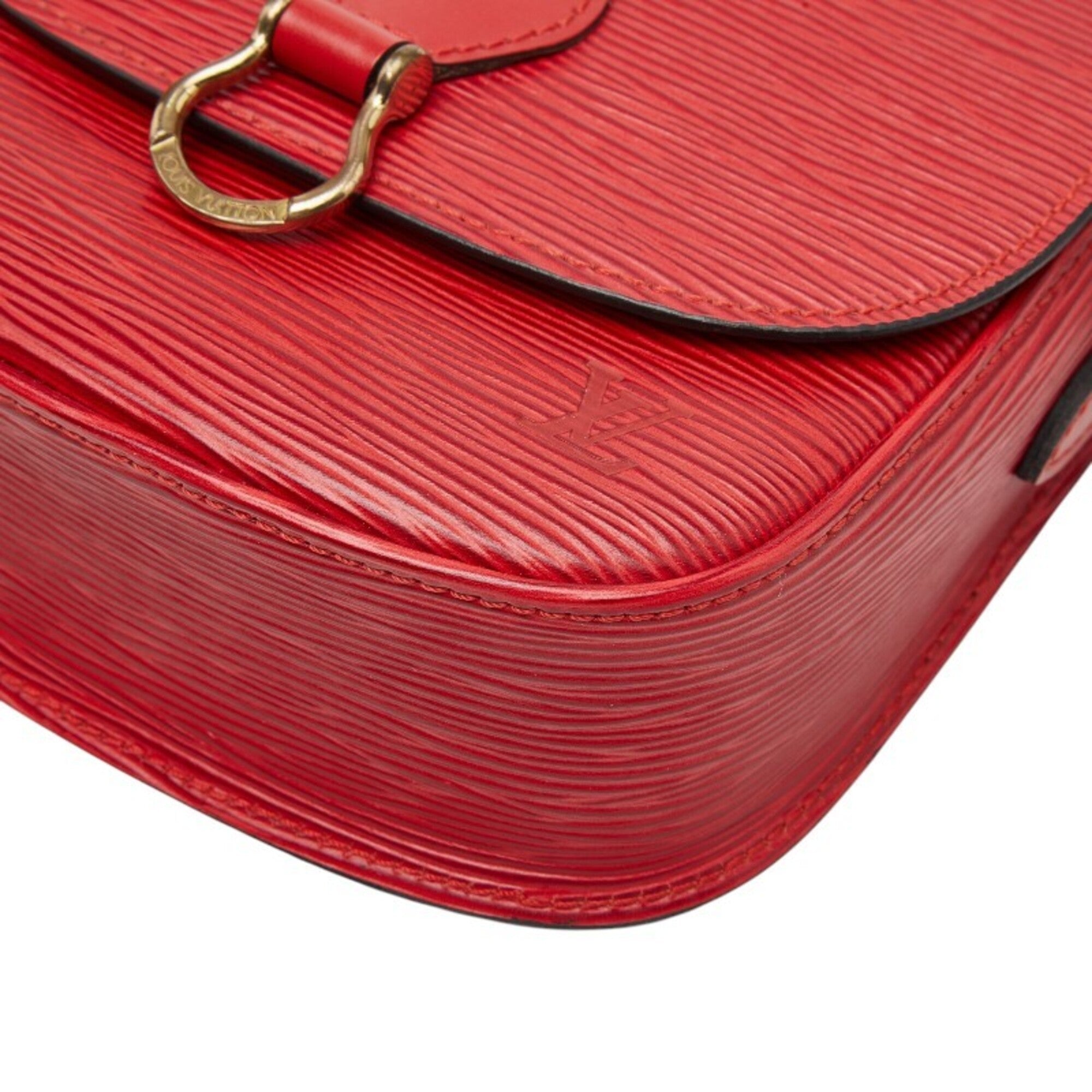 Louis Vuitton Epi Red Color Leather Shoulder Bag (Pre-Owned)