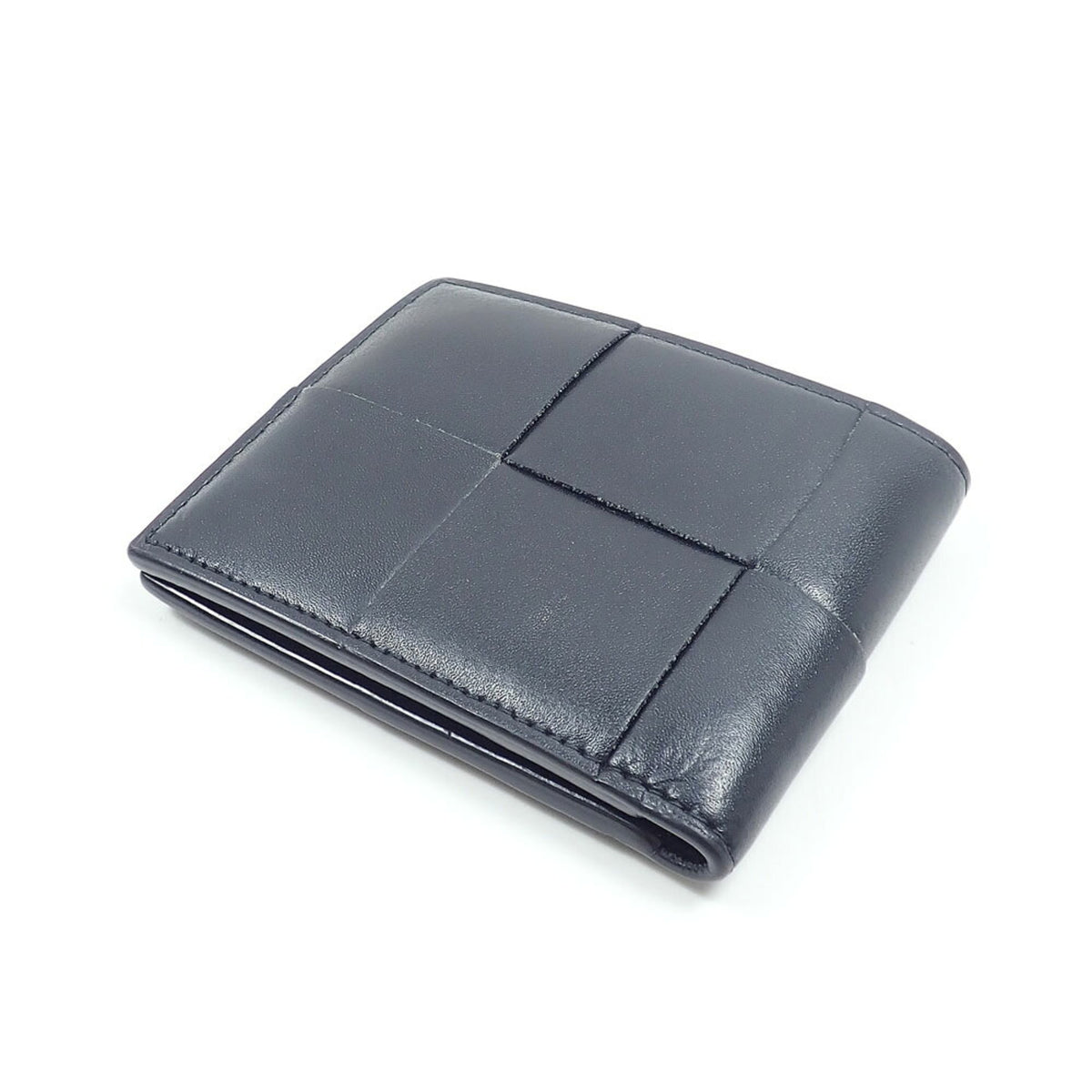 Bottega Veneta Black Leather Wallet (Bi-Fold) (Pre-Owned)