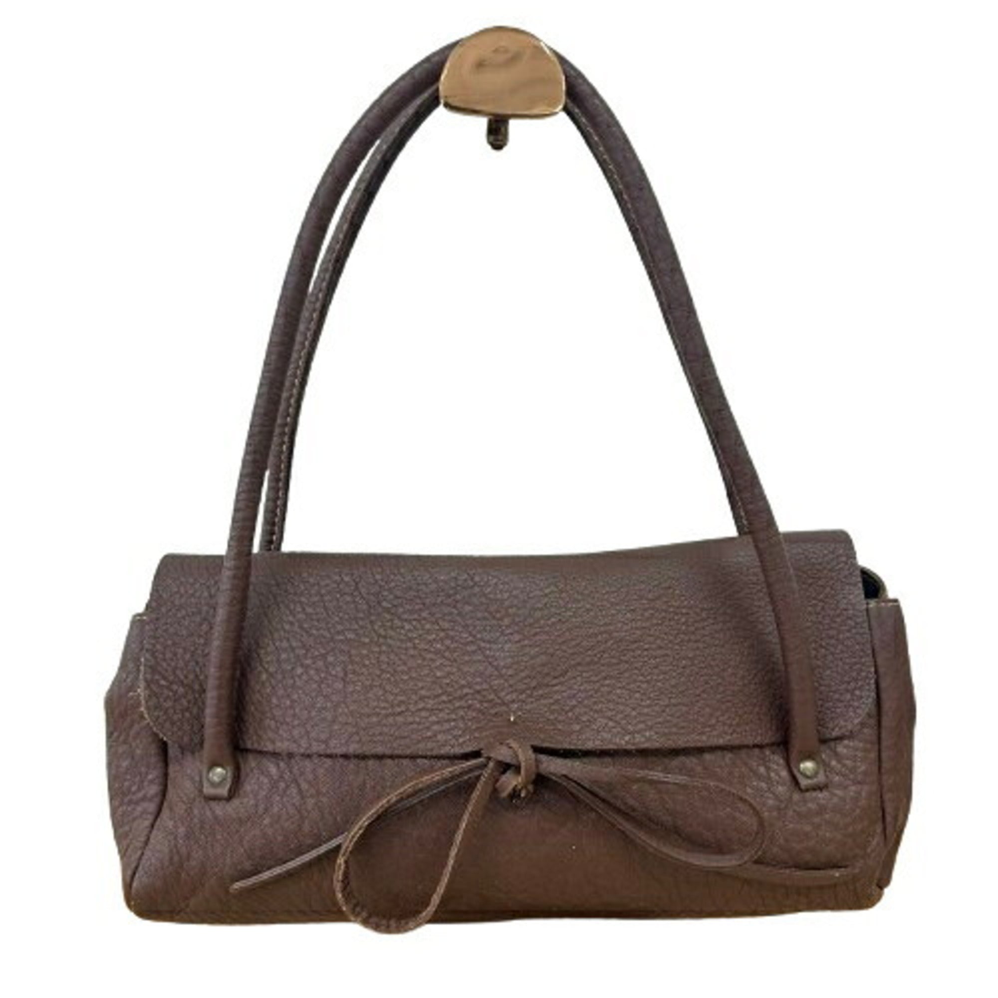 Miu Miu Brown Leather Shoulder Bag (Pre-Owned)
