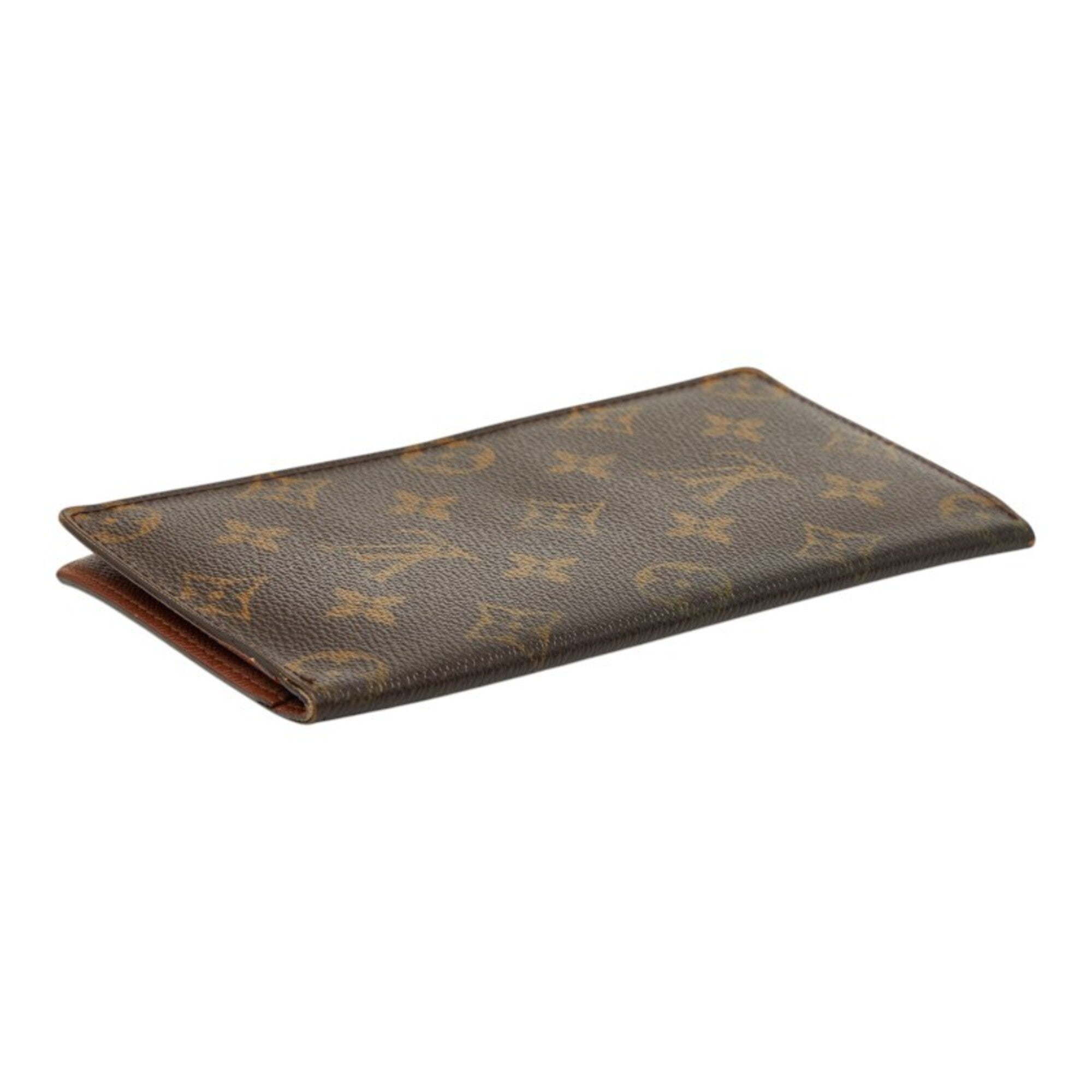 Louis Vuitton Monogram Brown Pvc Leather Long Wallet (Bi-Fold) (Pre-Owned)