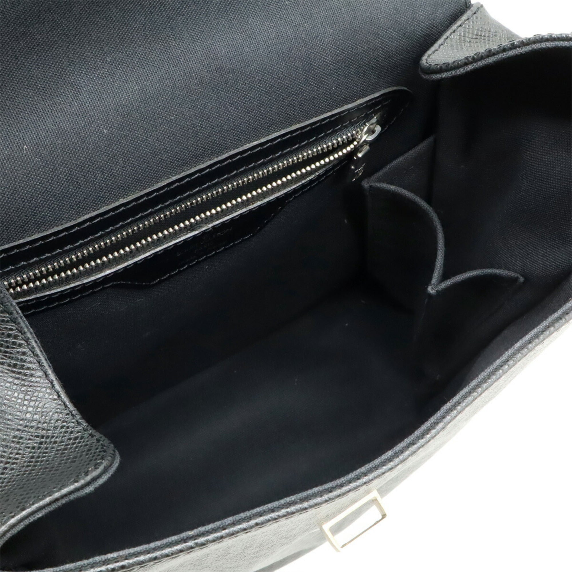 Louis Vuitton Ardoise Black Taiga Leather Leather Shoulder Bag (Pre-Owned)