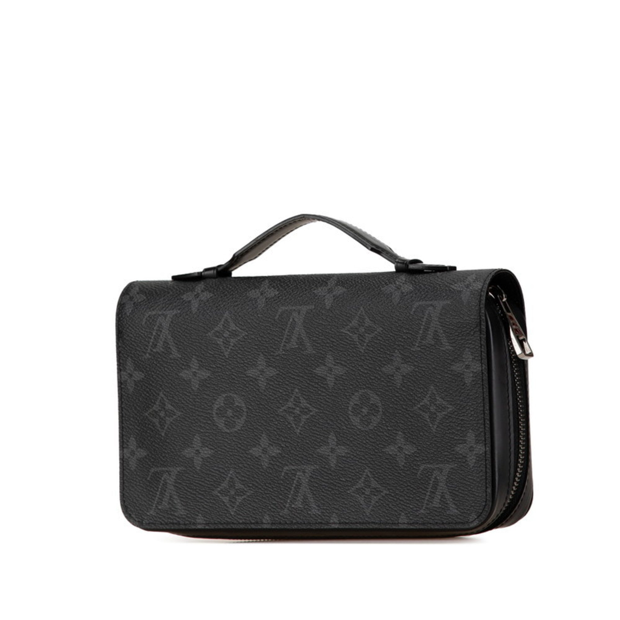 Louis Vuitton Black Pvc Leather Long Wallet (Bi-Fold) (Pre-Owned)