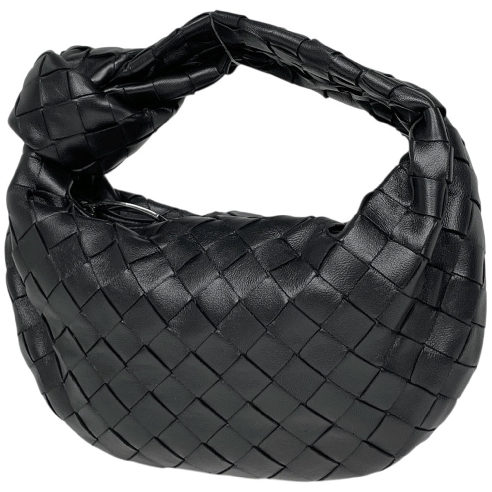 Bottega Veneta Black Intrecciato Handbag (Pre-Owned)