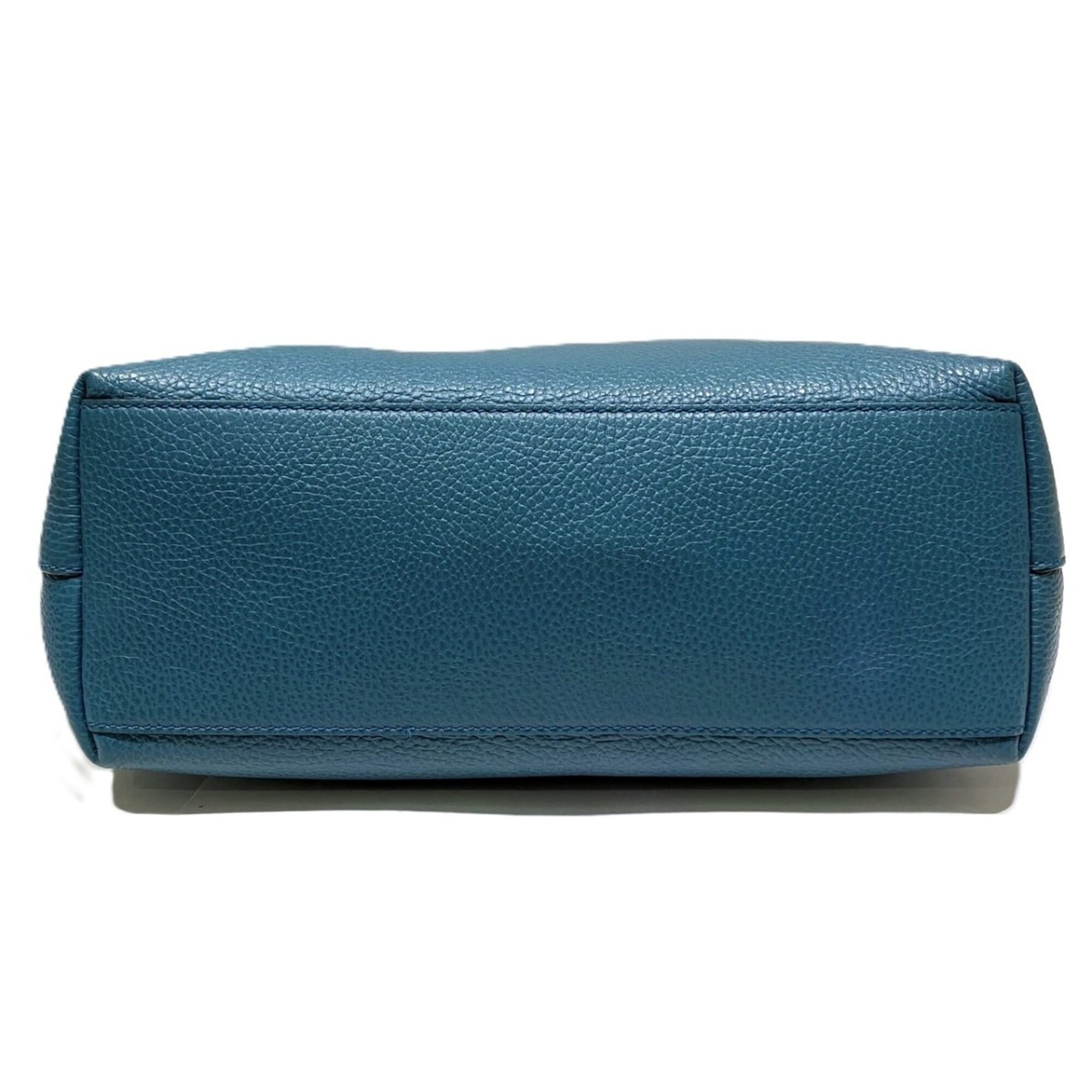 Gucci Blue Leather Handbag (Pre-Owned)