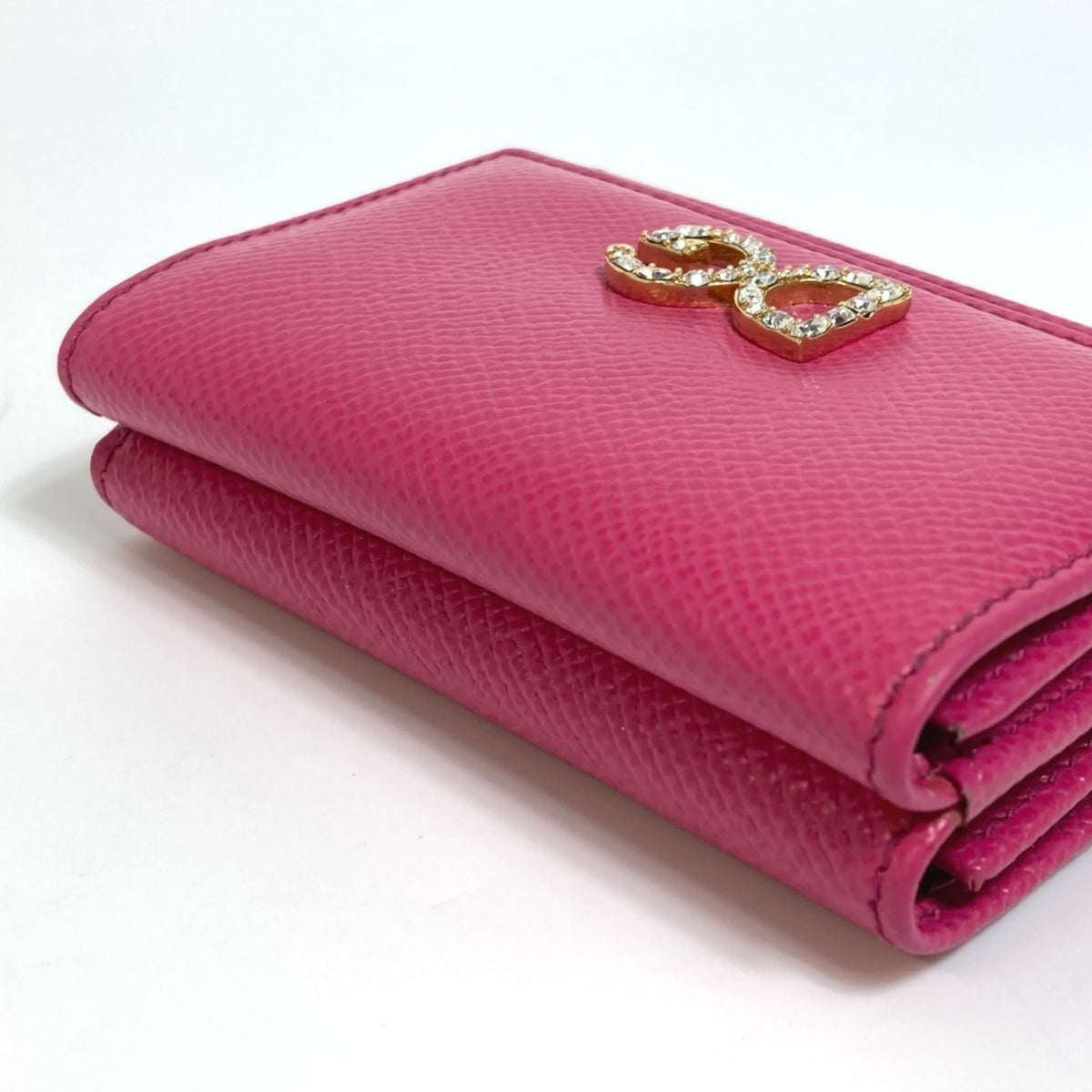 Dolce & Gabbana Pink Leather Wallet (Tri-Fold) (Pre-Owned)