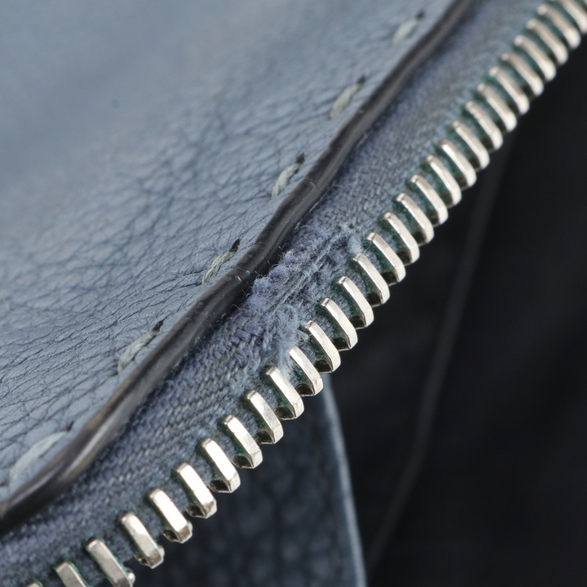 Fendi Blue Leather Clutch Bag Pouch (Pre-Owned)