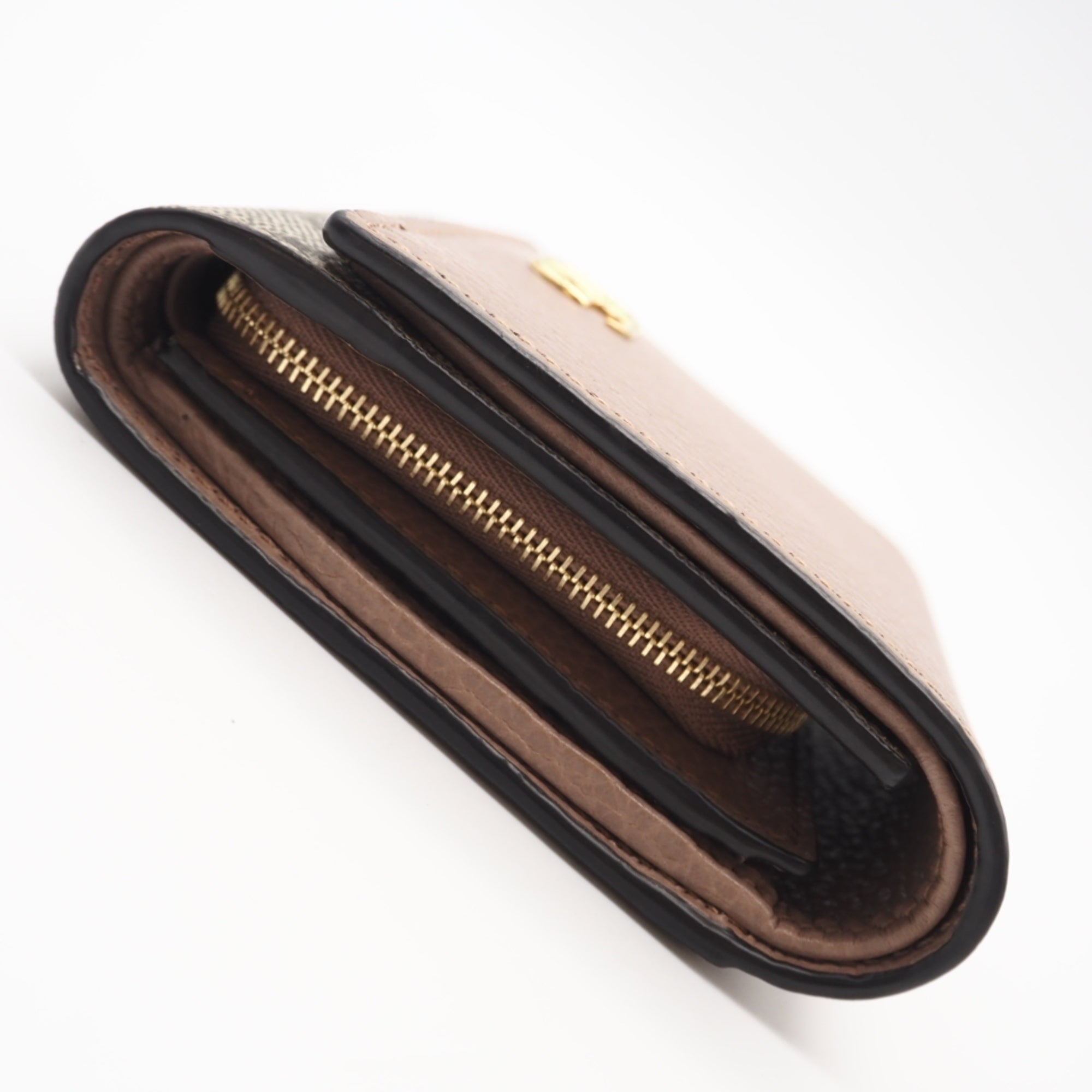 Gucci Gg Supreme Beige Brown Gg Supreme Wallet (Bi-Fold) (Pre-Owned)
