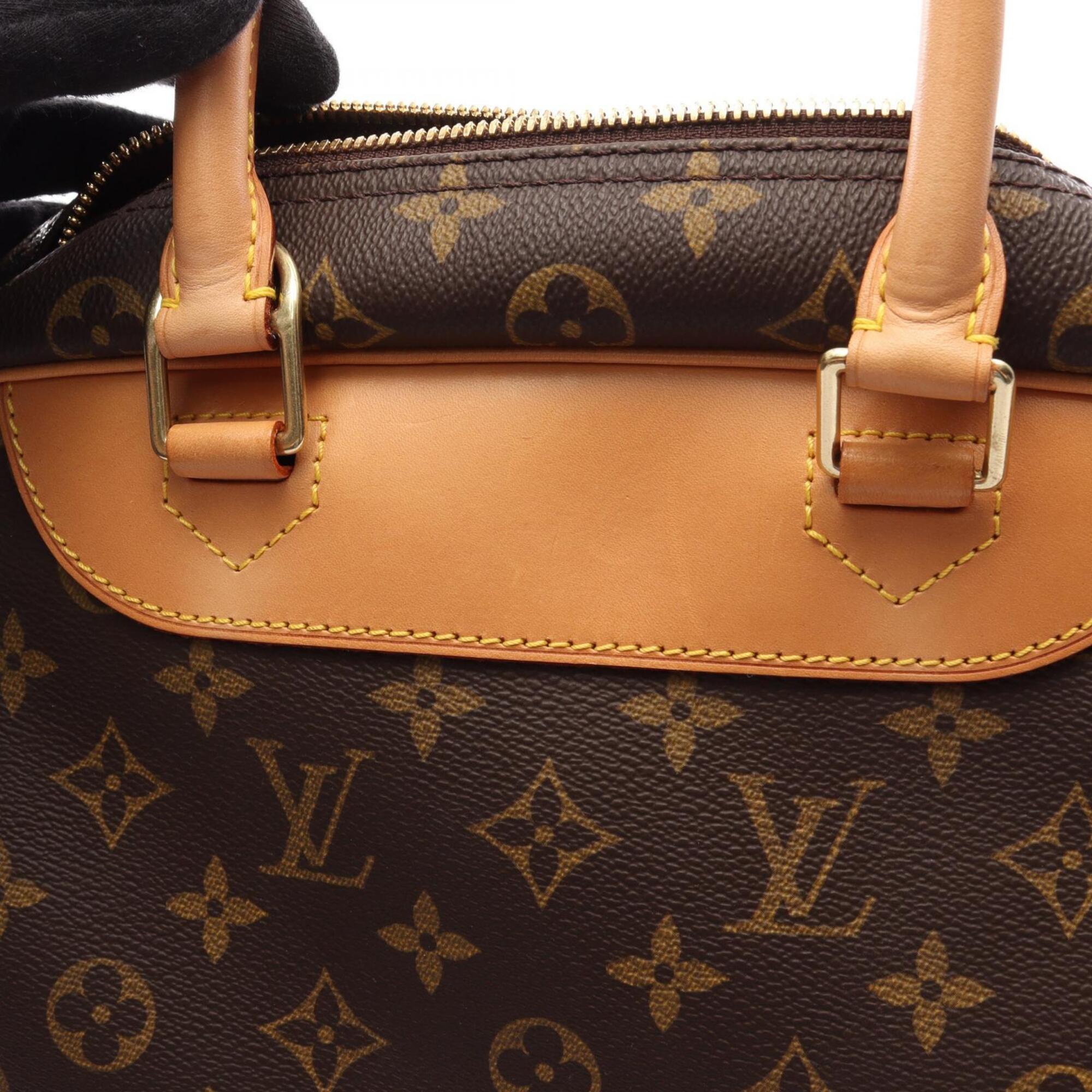 Louis Vuitton Brown Monogram Leather Handbag (Pre-Owned)