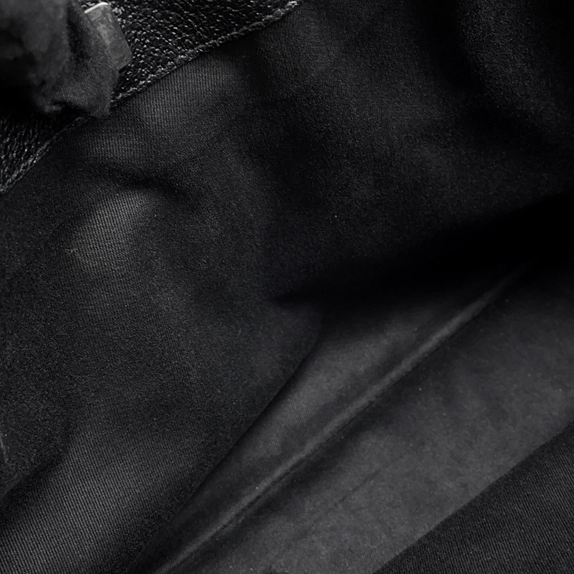 Gucci Black Canvas Leather Tote Bag (Pre-Owned)