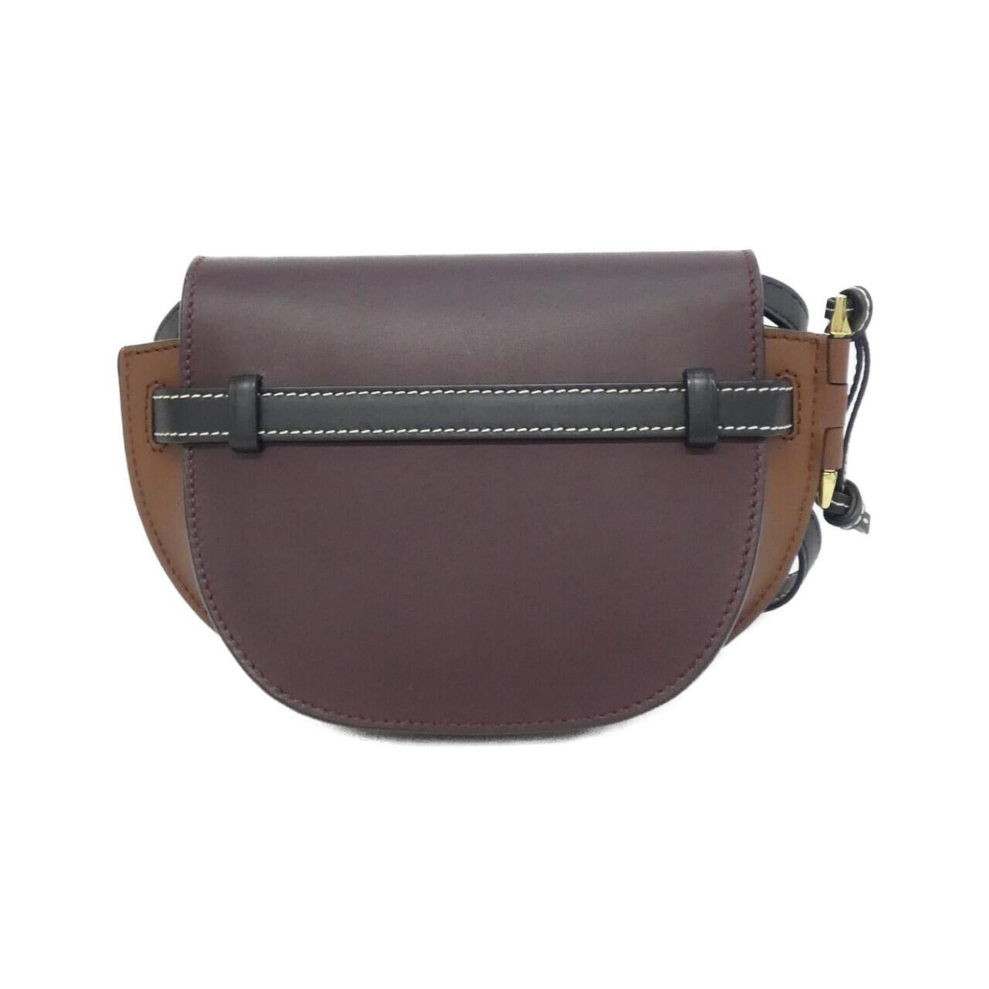 Loewe Purple Leather Shoulder Bag (Pre-Owned)
