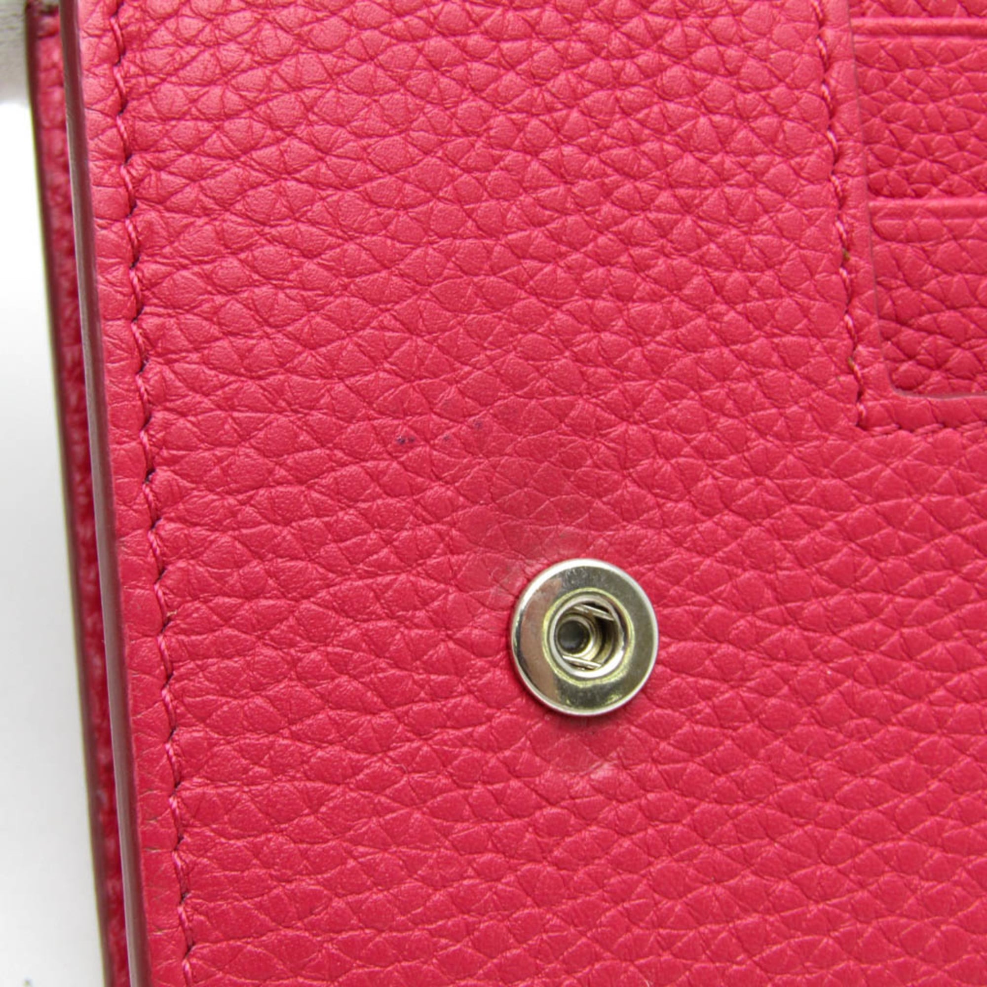 Celine Multifunction Flap Wallet Leather Pink Leather Wallets Accessory (Pre-Owned)
