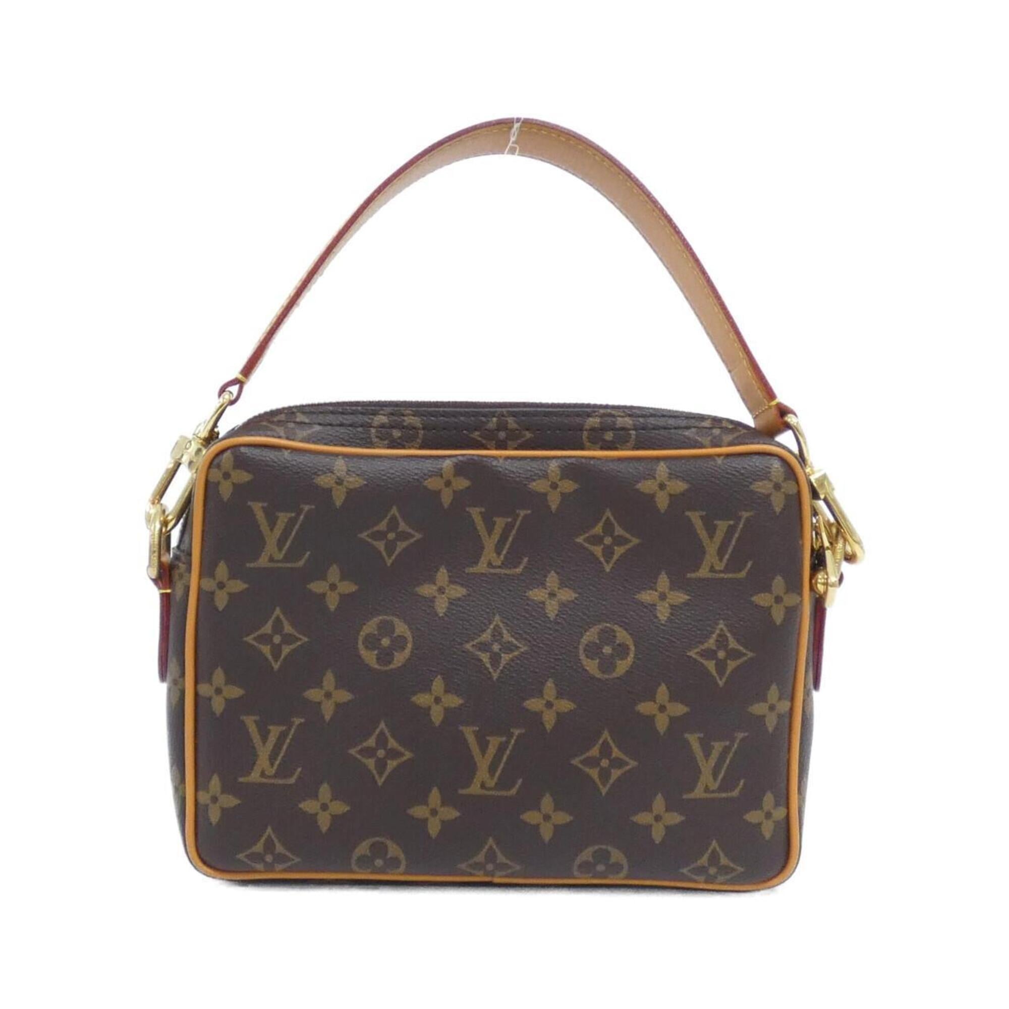 Louis Vuitton Marron Coated Canvas Shoulder Bag (Pre-Owned)