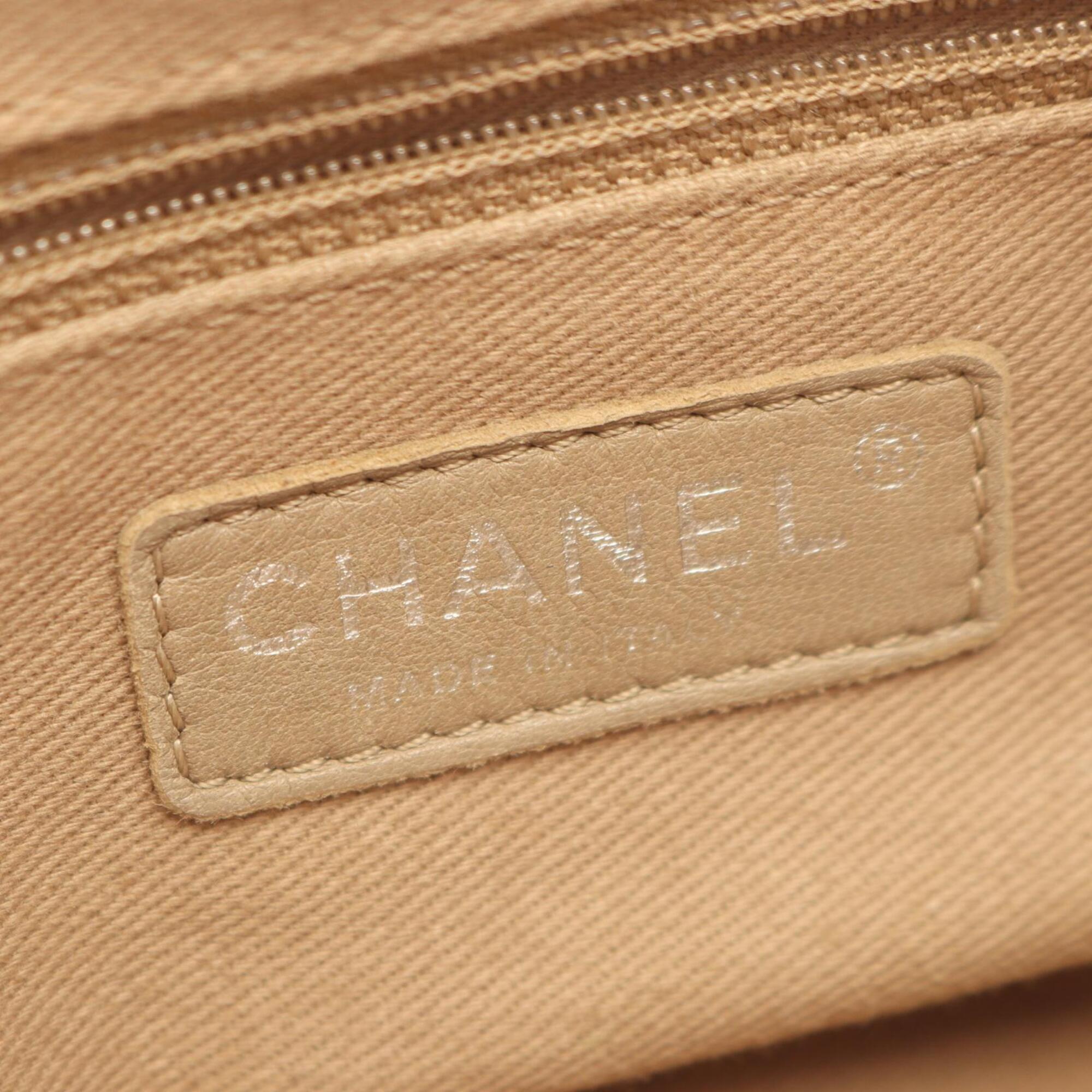 Chanel Red Color Grained Calfskin Handbag Tote Bag (Pre-Owned)