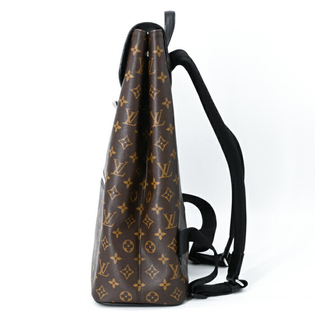 Louis Vuitton Black Brown Monogram Monogram Leather Backpack (Pre-Owned)