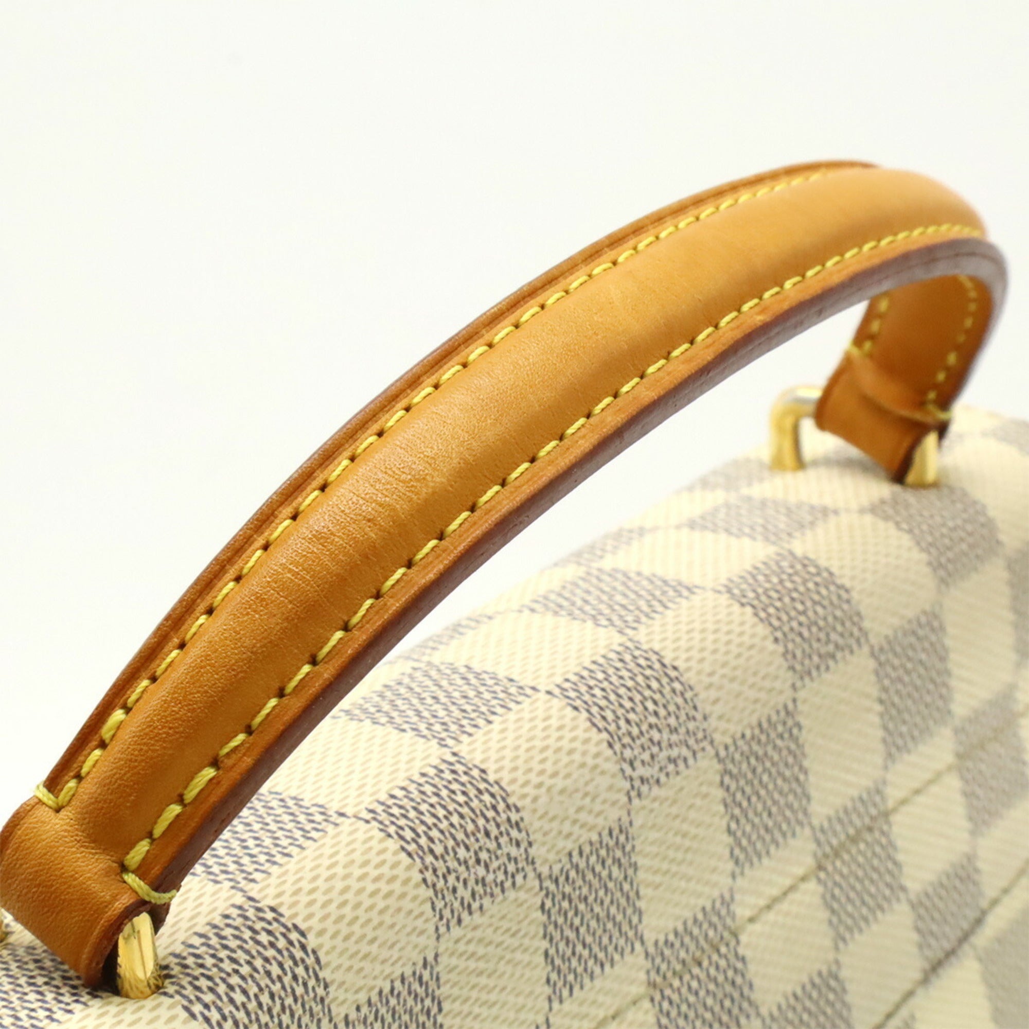 Louis Vuitton Damier Azur Ivory Canvas Handbag Shoulder Bag (Pre-Owned)