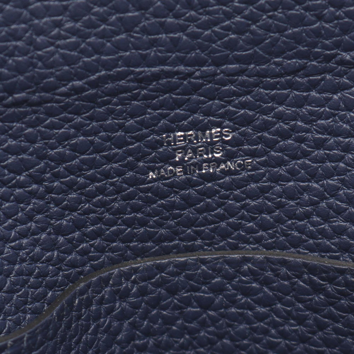 Hermes Blue Togo Leather Leather Handbag Shoulder Bag (Pre-Owned)