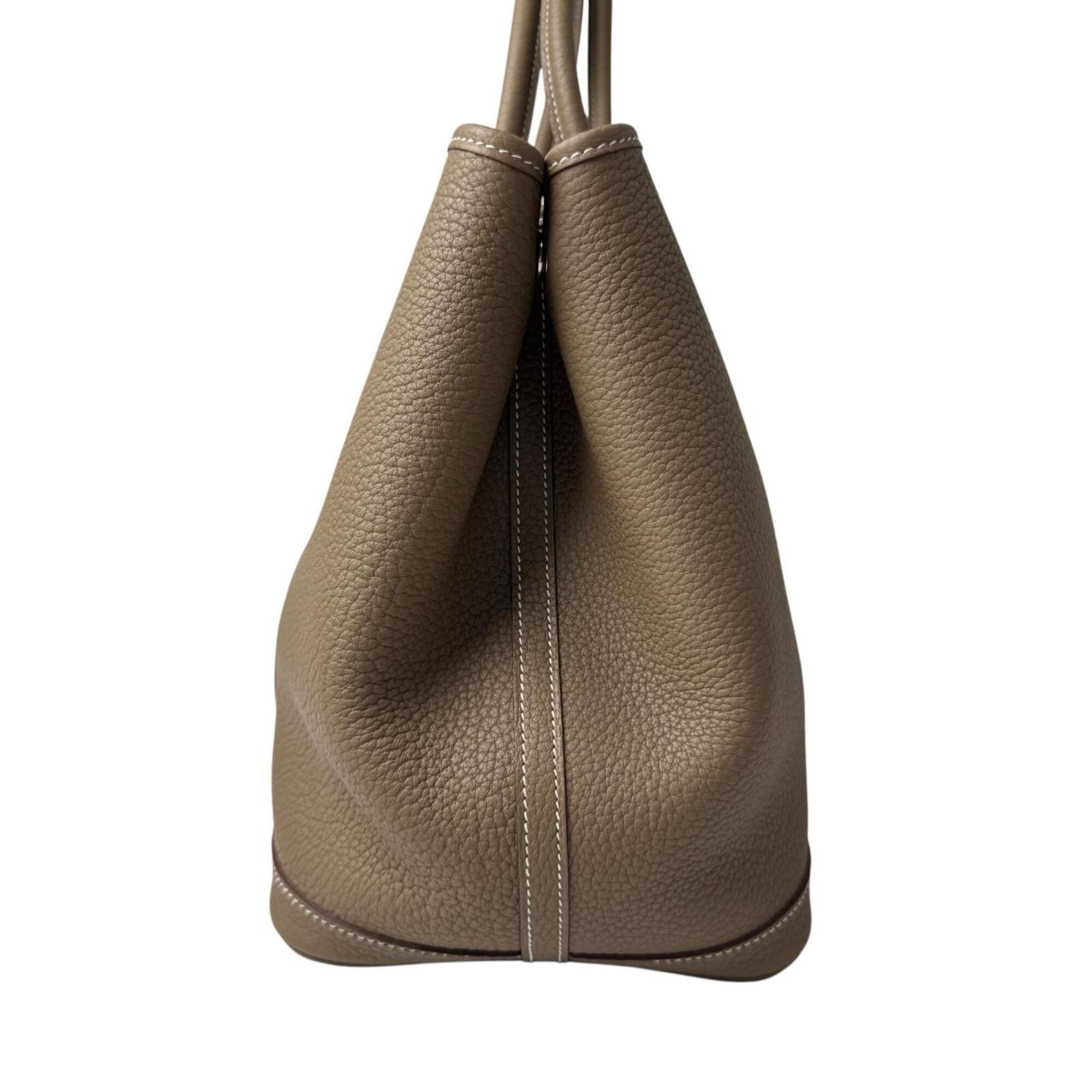 Hermes Etoupe Gray Negonda Leather Tote Bag (Pre-Owned)