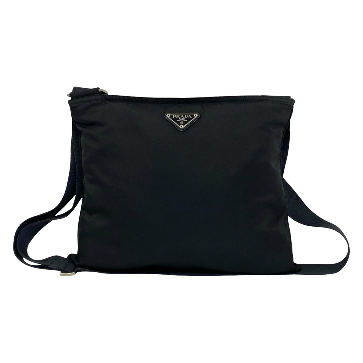 Prada Black Nylon Pochette Shoulder Bag (Pre-Owned)