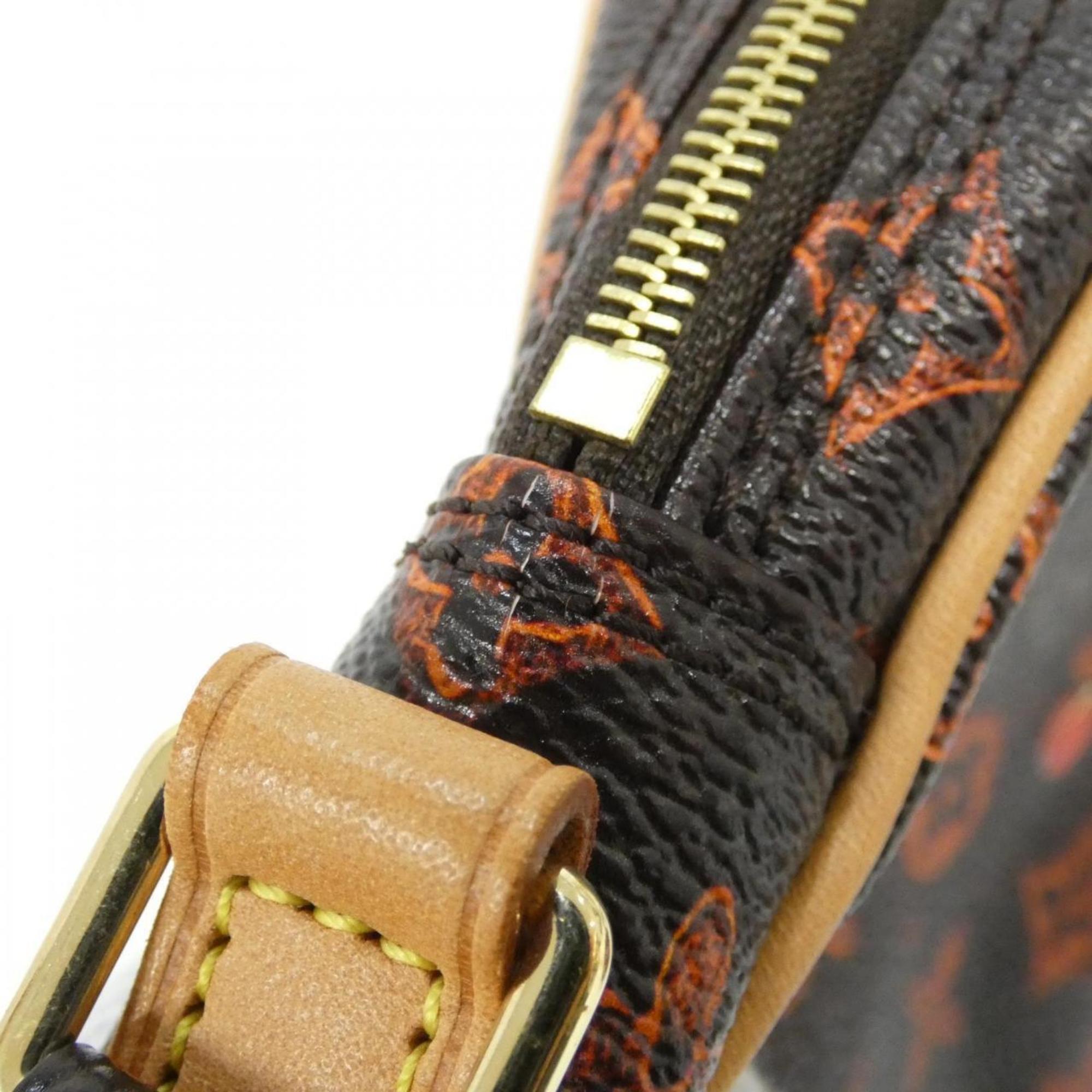 Louis Vuitton Marron Coated Canvas Shoulder Bag (Pre-Owned)