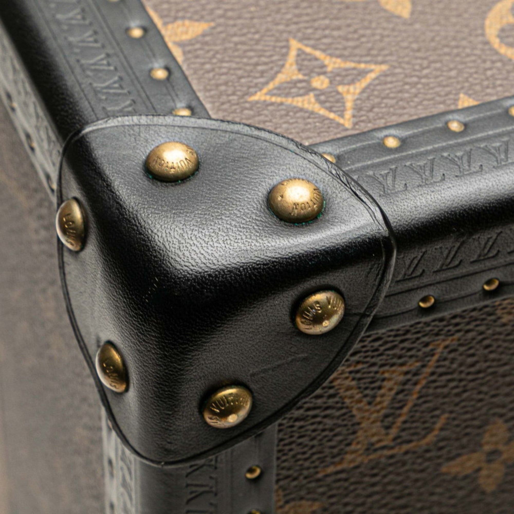 Louis Vuitton Monogram Reverse Black Brown Monogram Reverse Pvc Leather Attaché Case Briefcase (Pre-Owned)