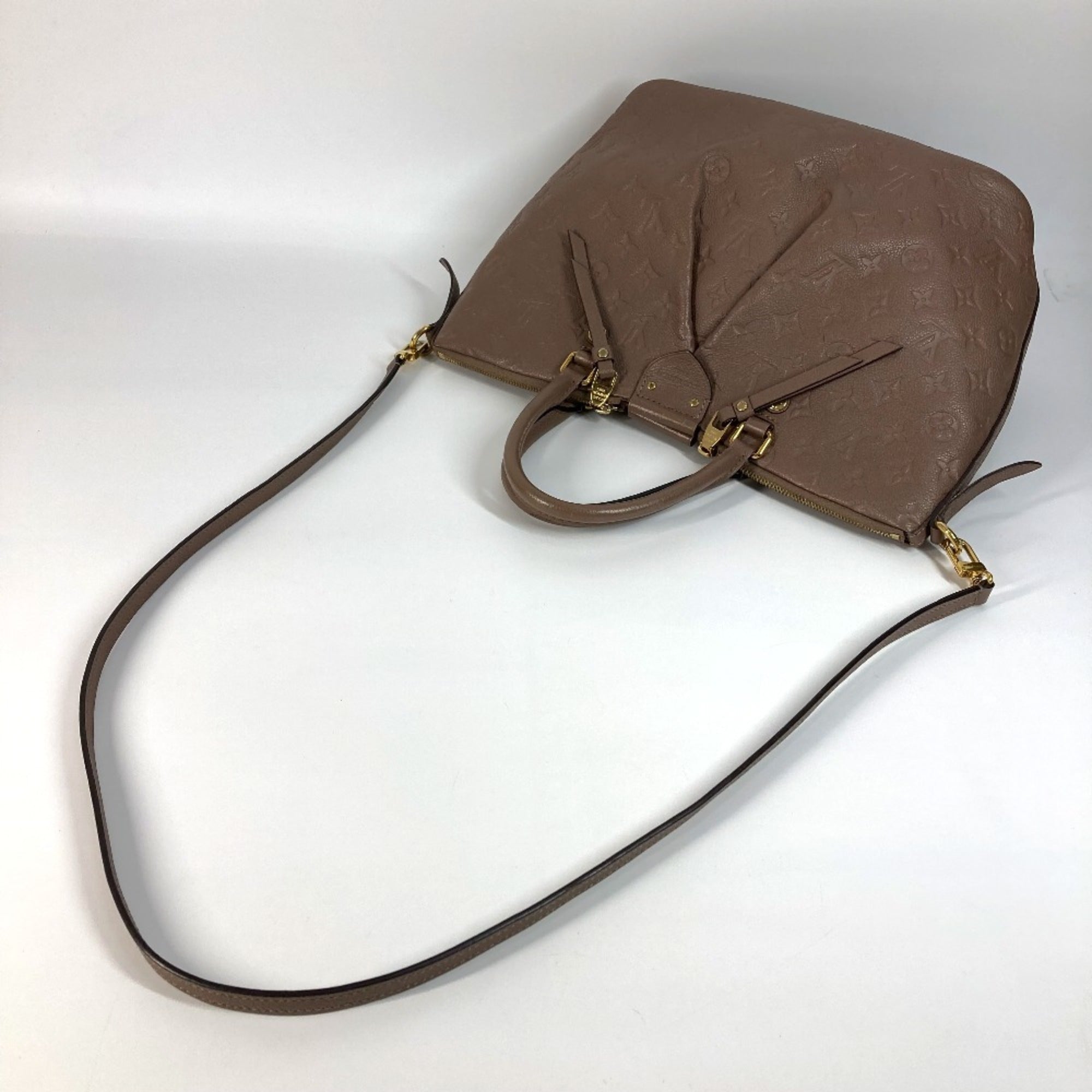 Louis Vuitton Monogram Empreinte Beige Monogram Empreinte Handbag Shoulder Bag (Pre-Owned)