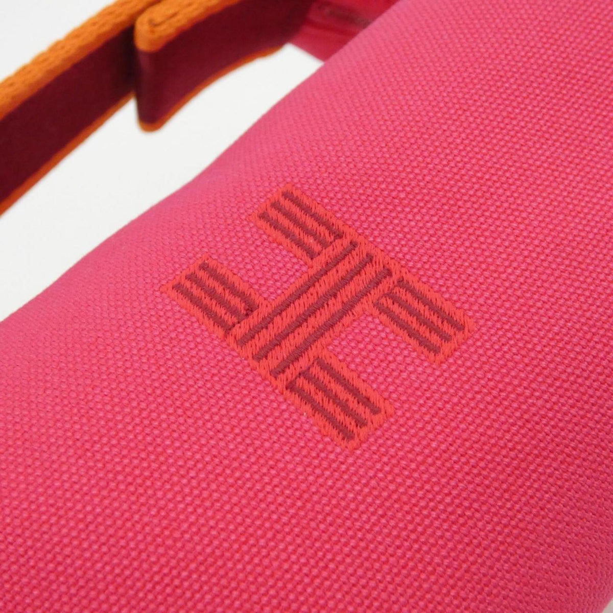 Hermes Pink Canvas Handbag Pouch (Pre-Owned)
