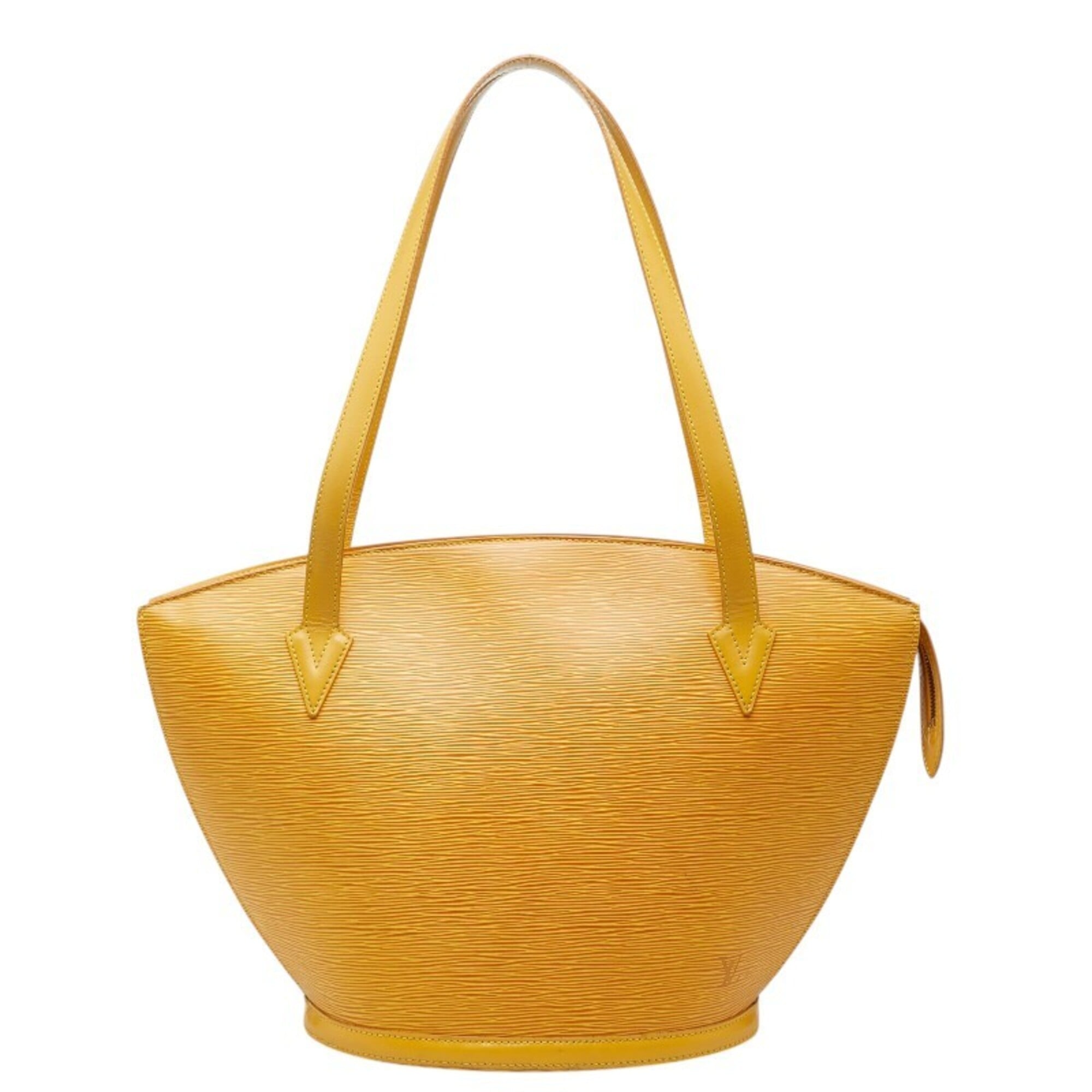 Louis Vuitton Yellow Leather Shoulder Bag Tote Bag (Pre-Owned)