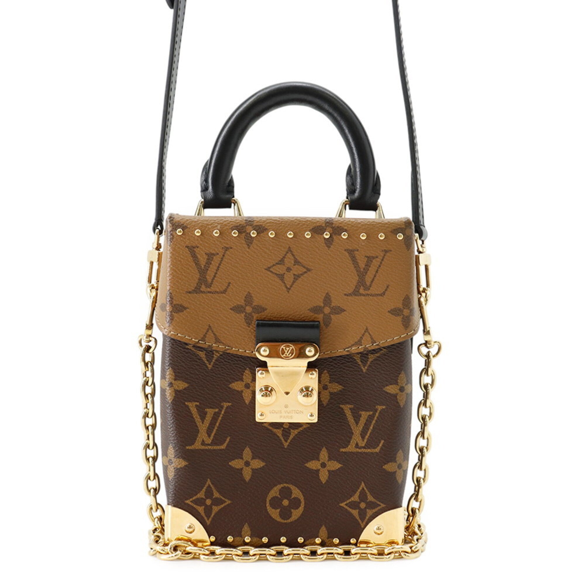 Louis Vuitton Noir Monogram Reverse Monogram Handbag Shoulder Bag (Pre-Owned)