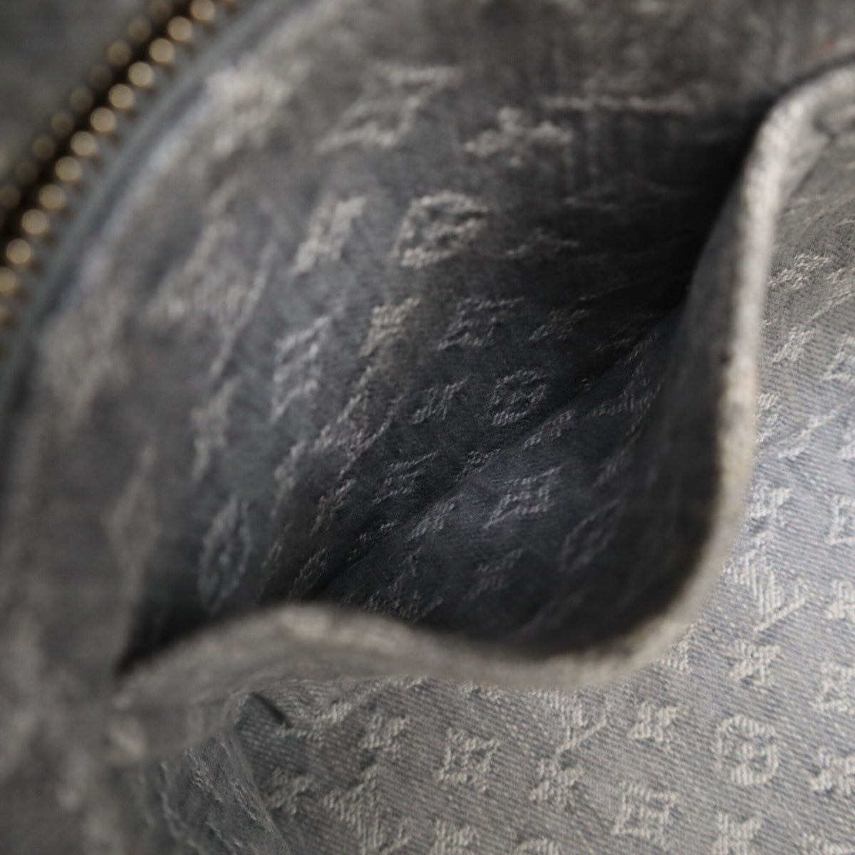 Louis Vuitton Beige Blue Cotton Handbag (Pre-Owned)