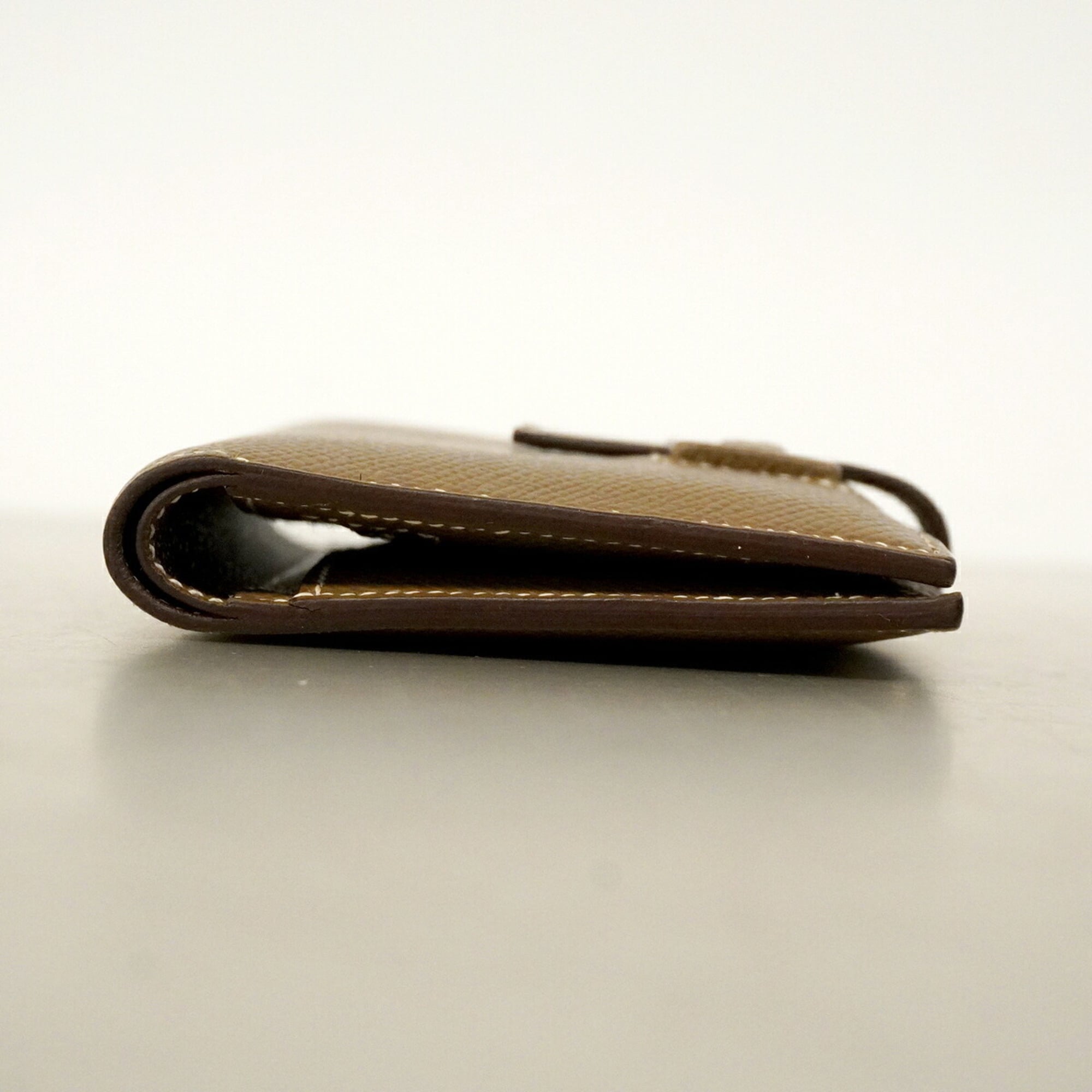 Hermes Etoupe Gray Leather Wallet (Bi-Fold) (Pre-Owned)