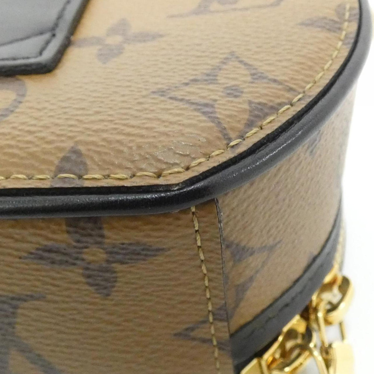 Louis Vuitton Monogram Reverse Marron Coated Canvas Shoulder Bag (Pre-Owned)