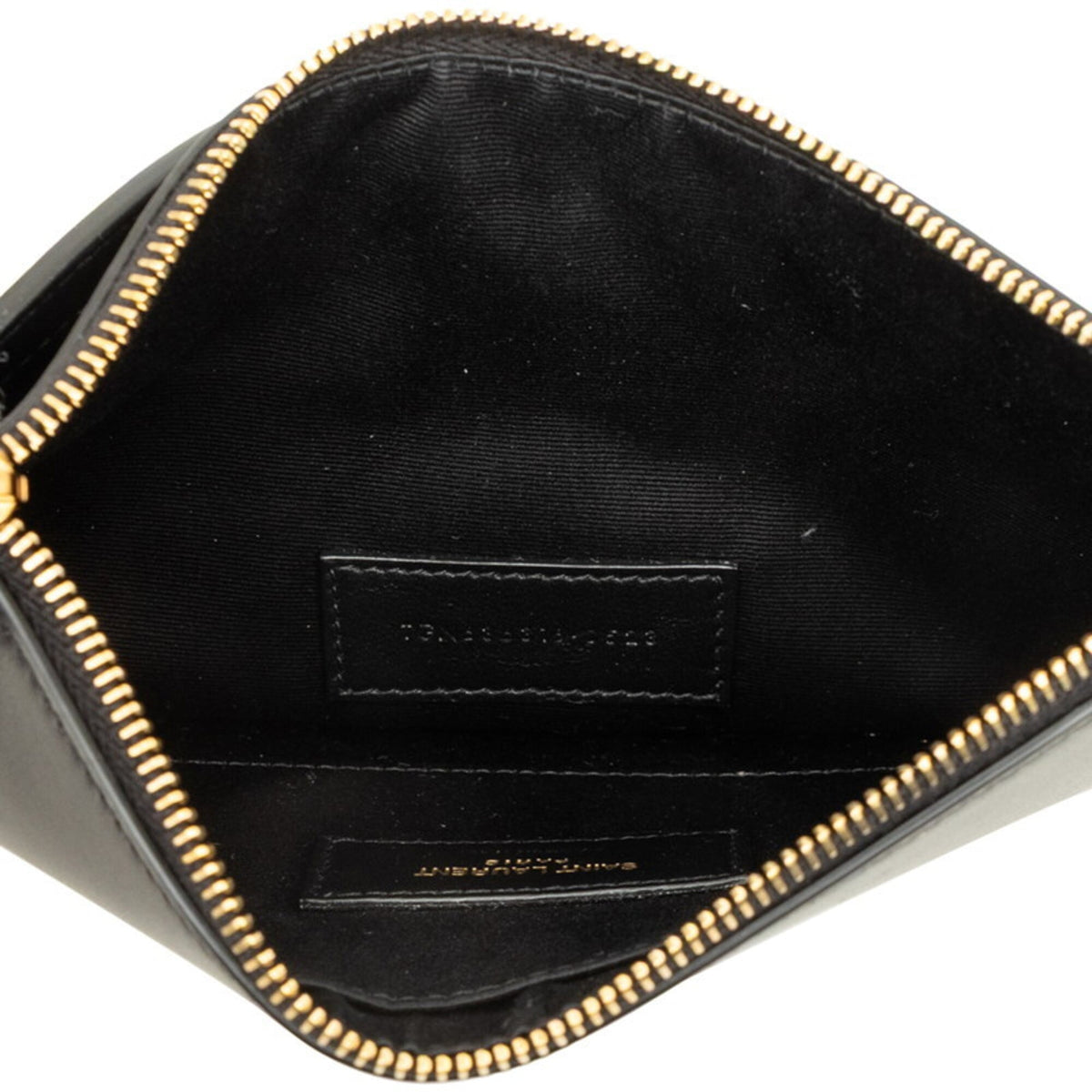 Saint Laurent Black Leather Pouch (Pre-Owned)