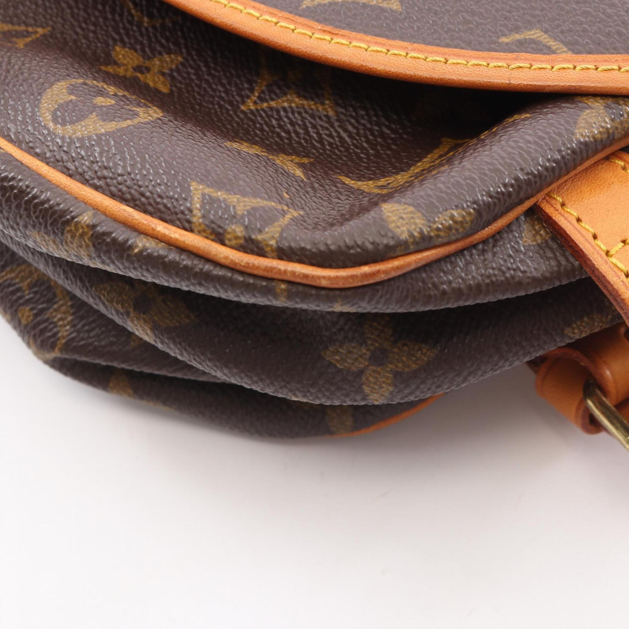 Louis Vuitton Brown Coated Canvas Pvc Monogram Leather Handbag Shoulder Bag (Pre-Owned)