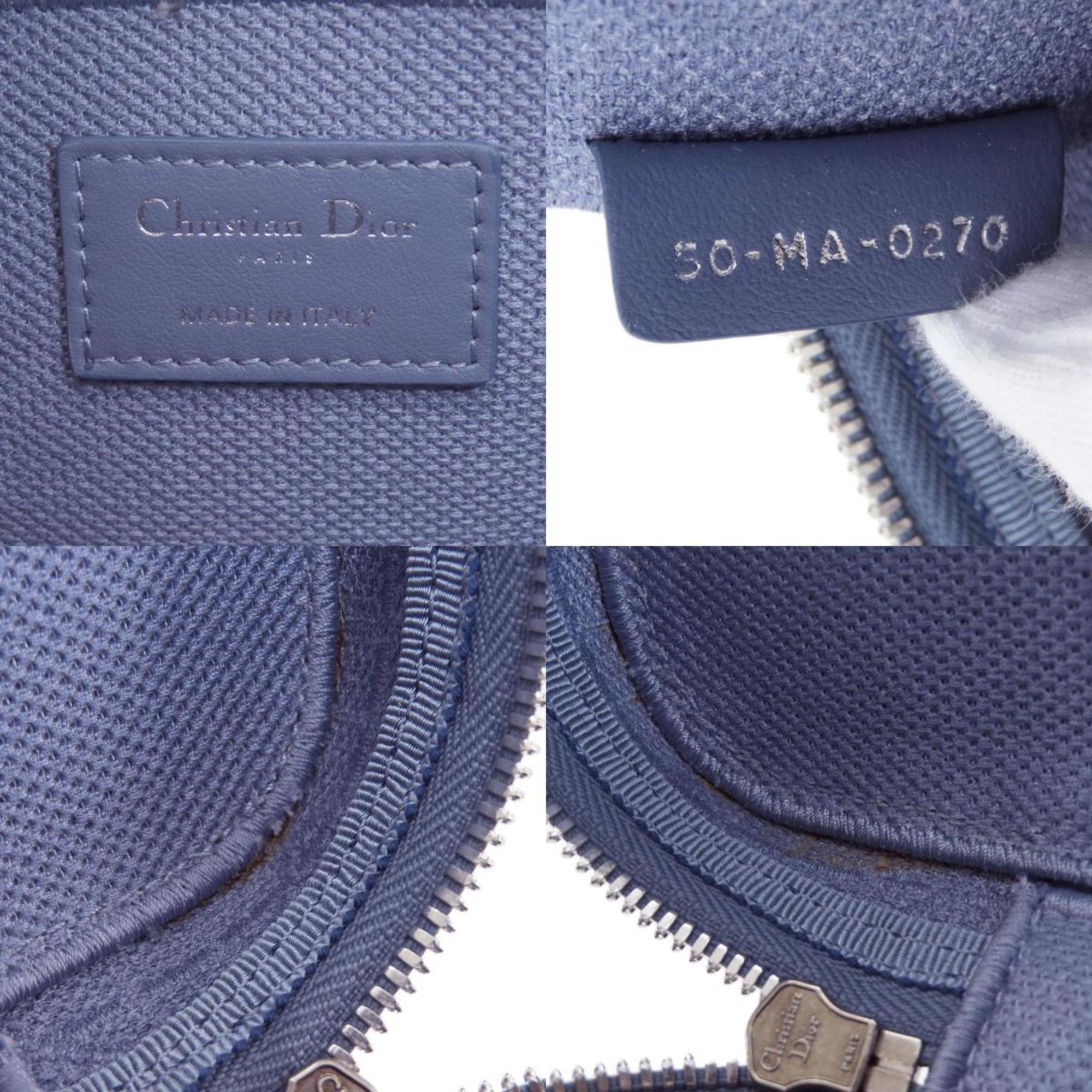 Christian Dior Blue Canvas Handbag (Pre-Owned)