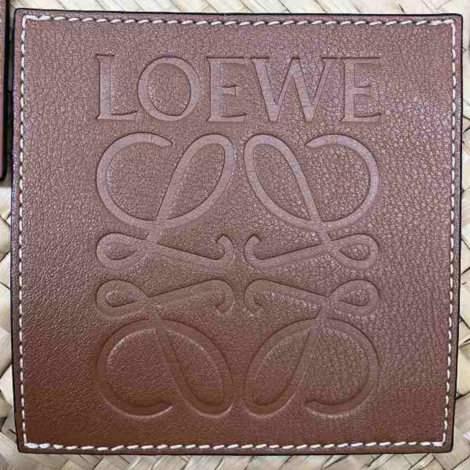 Loewe Brown Leather Basket Handbag (Pre-Owned)