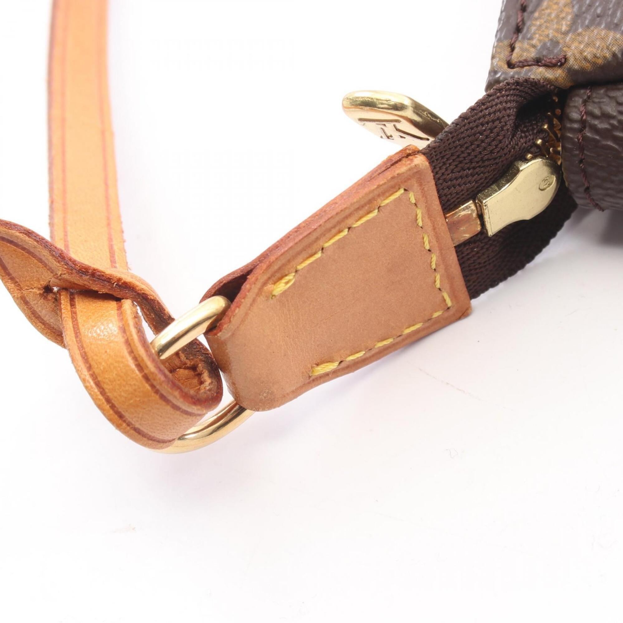 Louis Vuitton Brown Coated Canvas Leather Handbag (Pre-Owned)