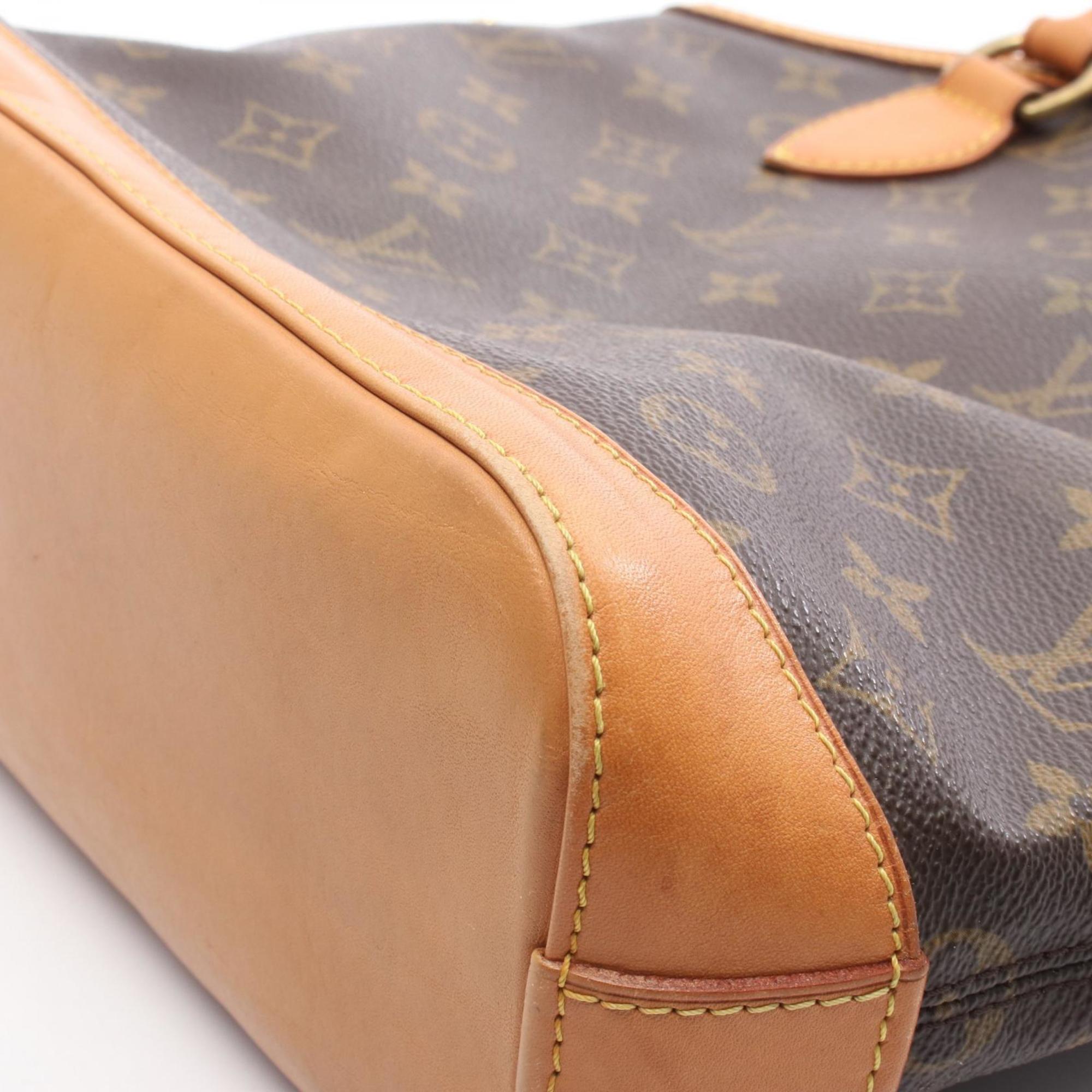 Louis Vuitton Brown Monogram Coated Canvas Leather Handbag (Pre-Owned)
