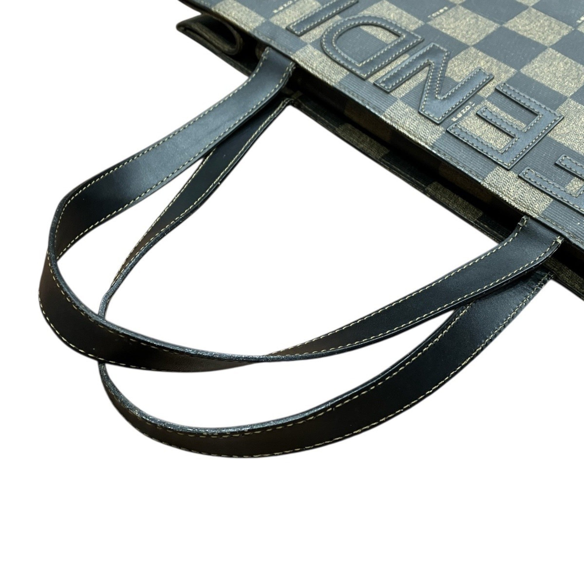 Fendi Brown Pvc Leather Tote Bag (Pre-Owned)
