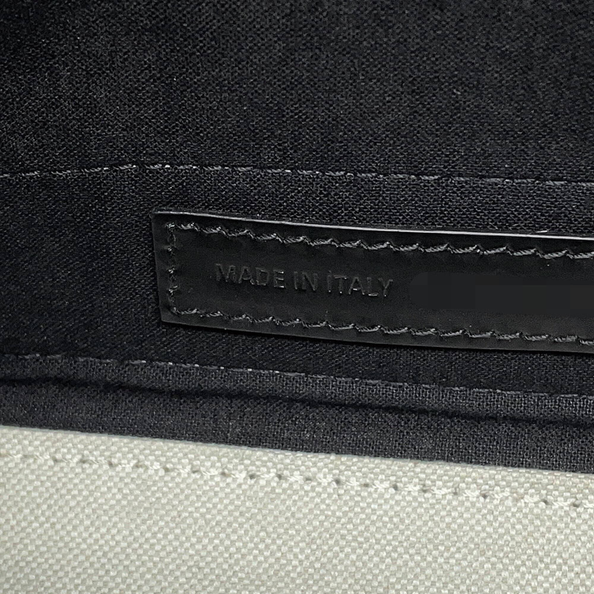 Balenciaga Black White Canvas Leather Handbag (Pre-Owned)