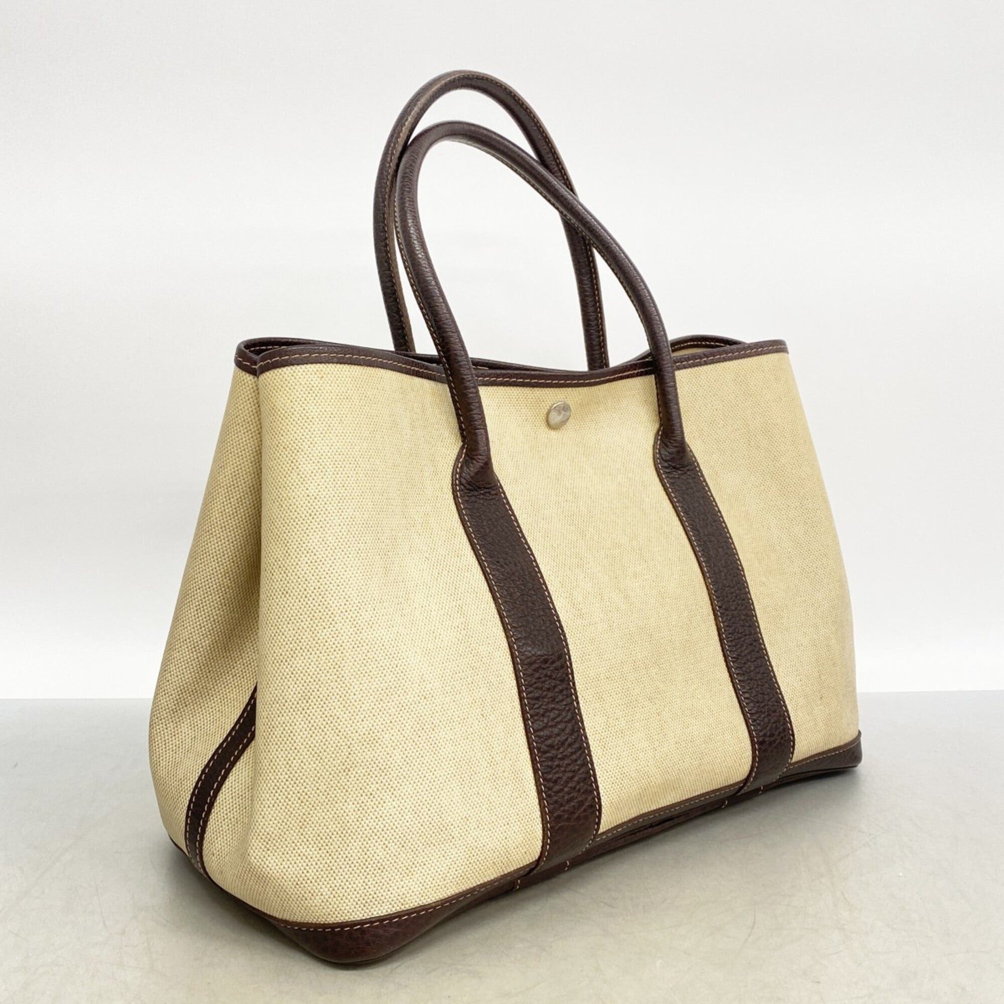 Hermes Brown Toile H Tote Bag (Pre-Owned)